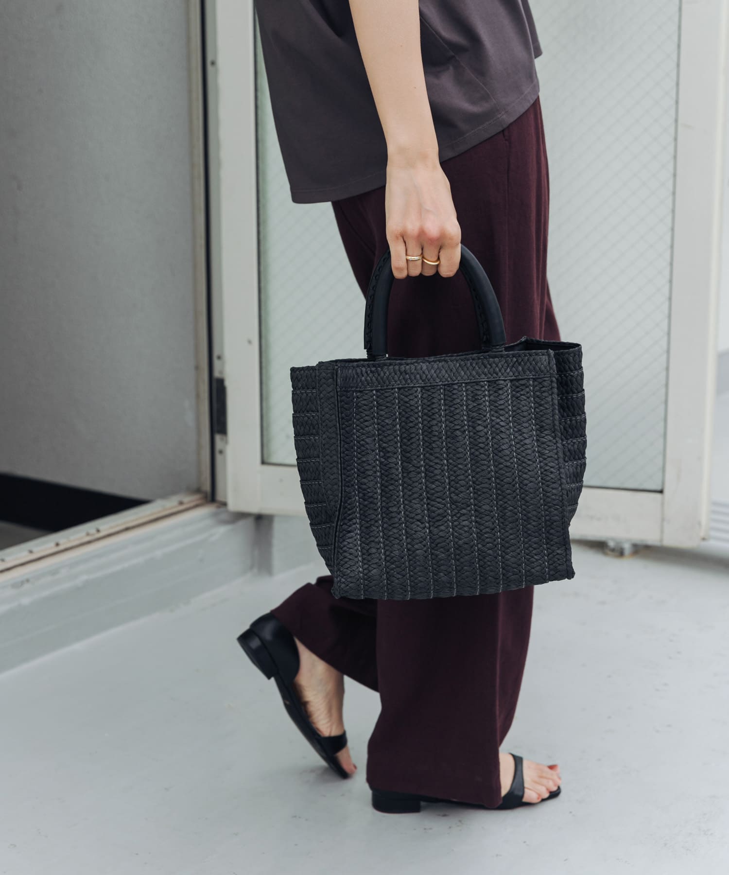 ソフトハンドルカゴバッグ