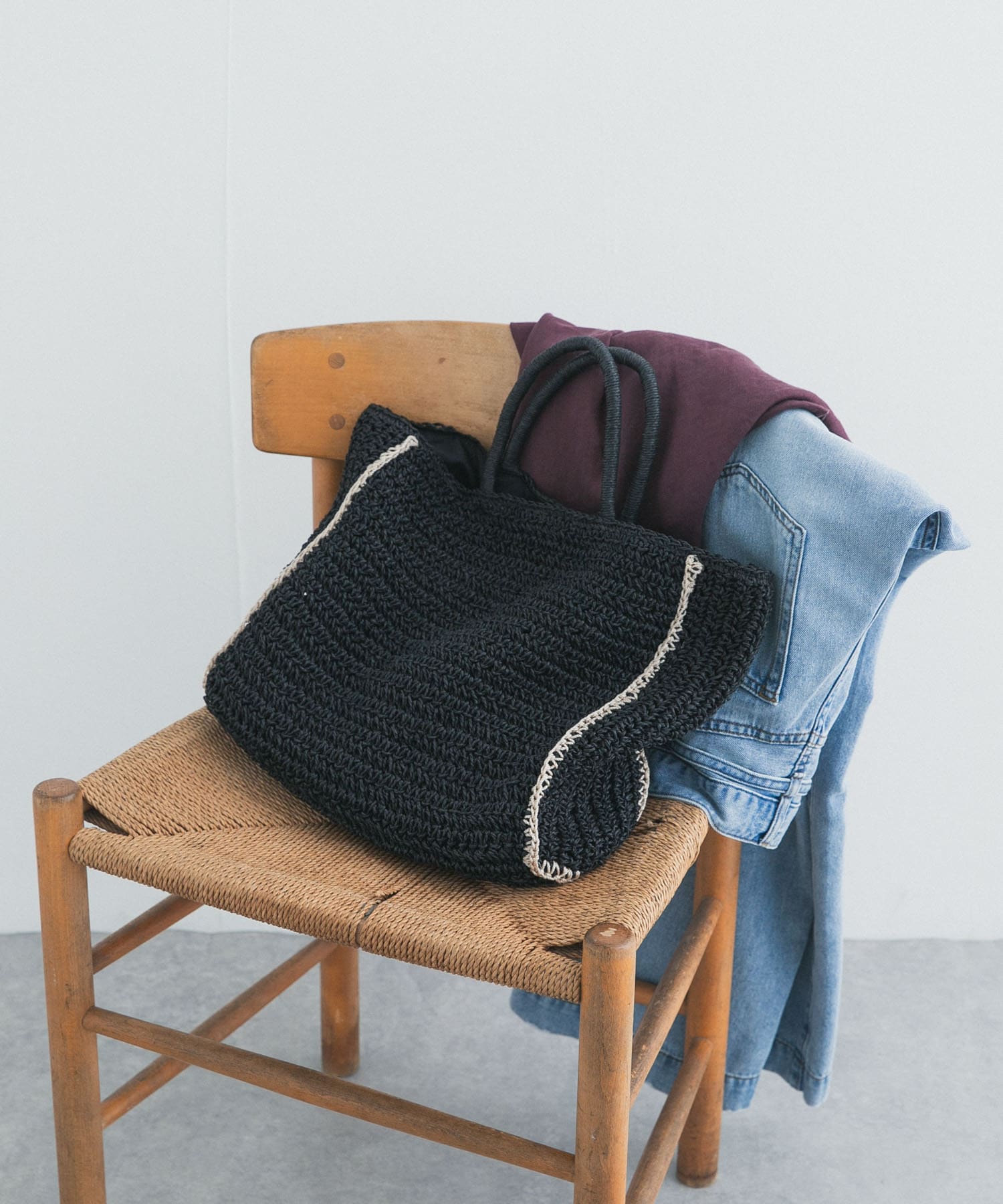 ペーパートートバッグ BLACK One