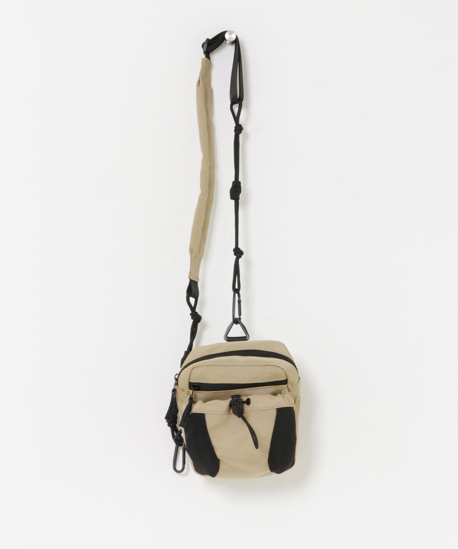コンパクトマルチポケットショルダーバッグ BEIGE One