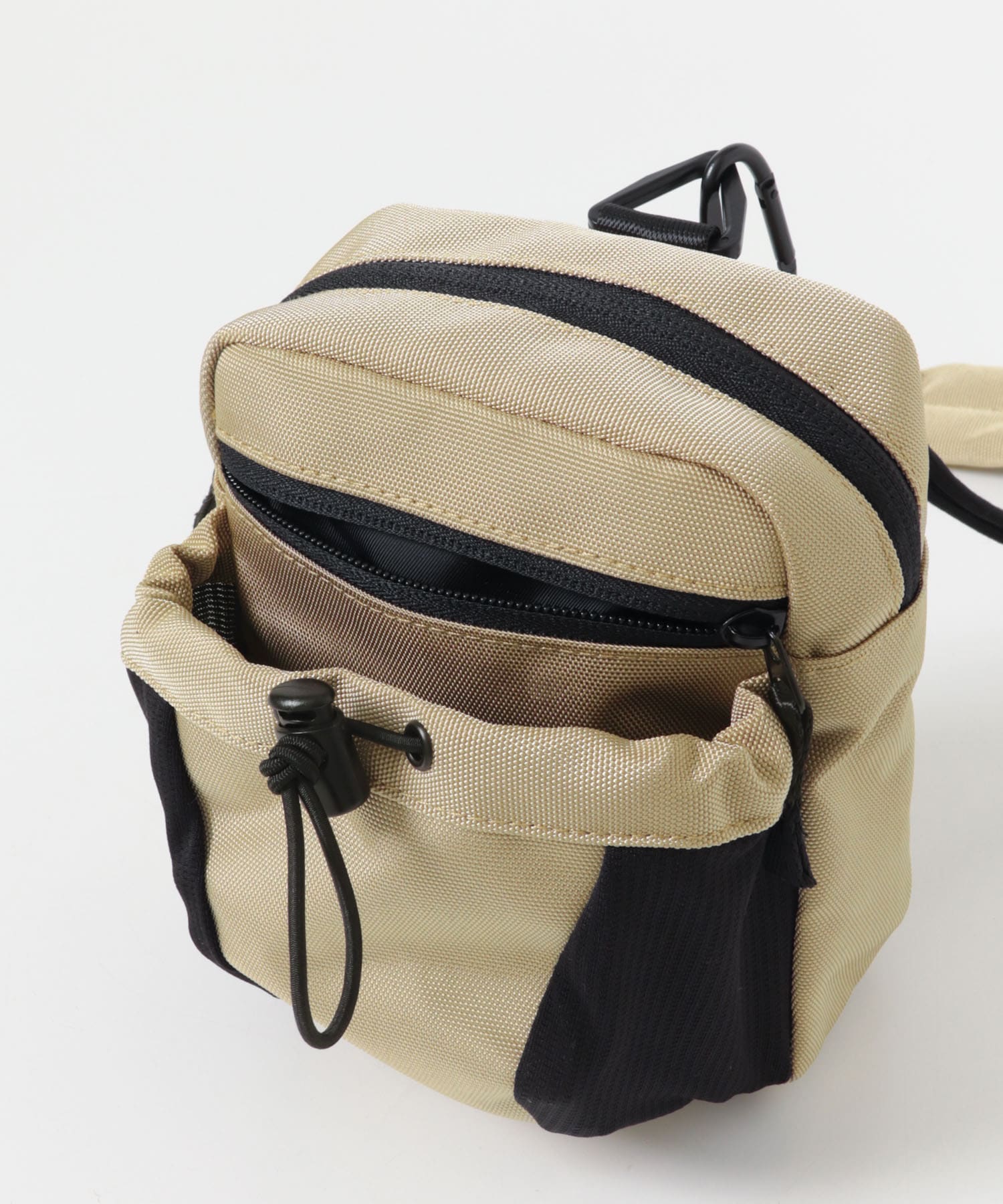 コンパクトマルチポケットショルダーバッグ BEIGE One