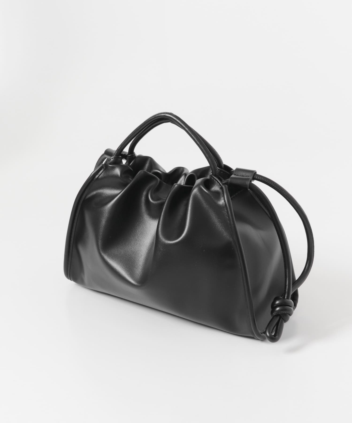 ドロストトートバッグ BLACK One