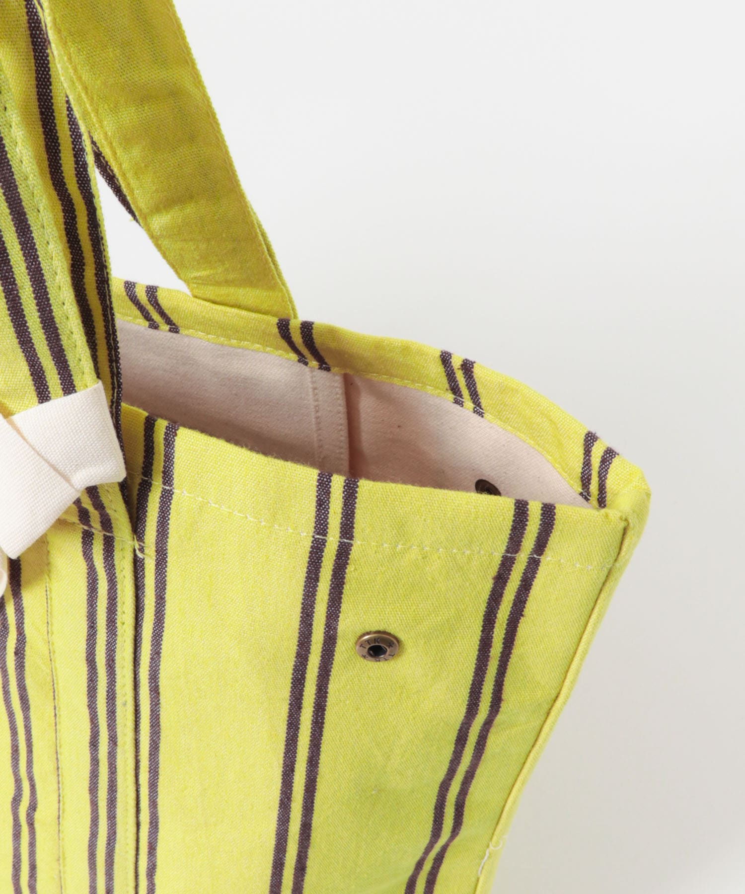 『別注』beej×DOORS　ストライプトートバッグ YELLOW One