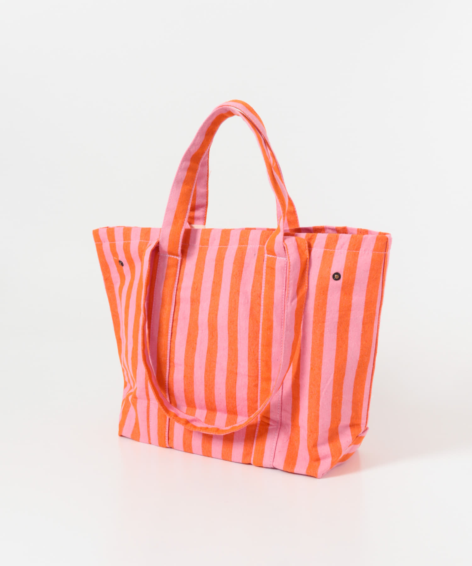『別注』beej×DOORS　ストライプトートバッグ PINK One