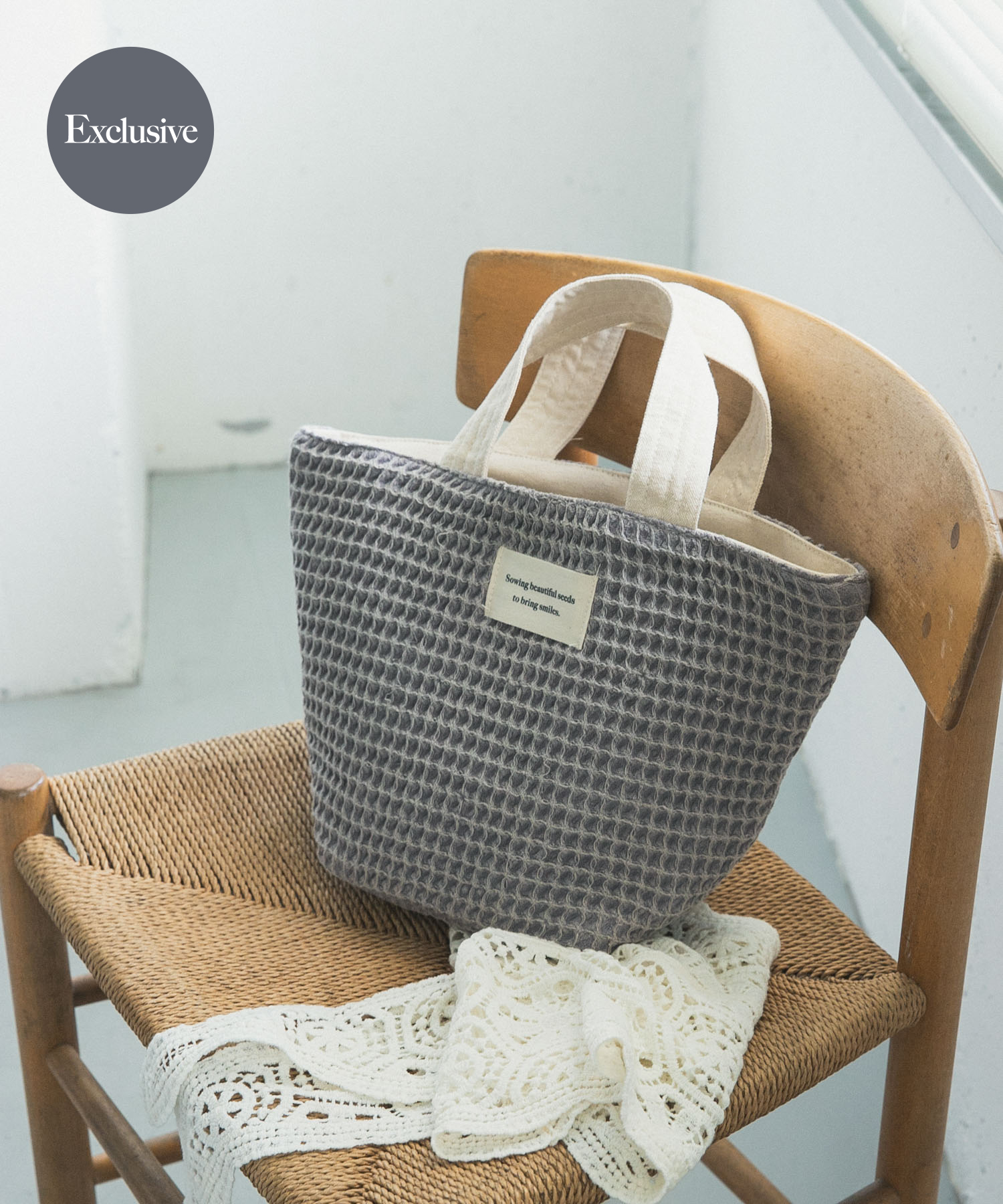 『別注』beej×DOORS　ワッフルトートバッグ