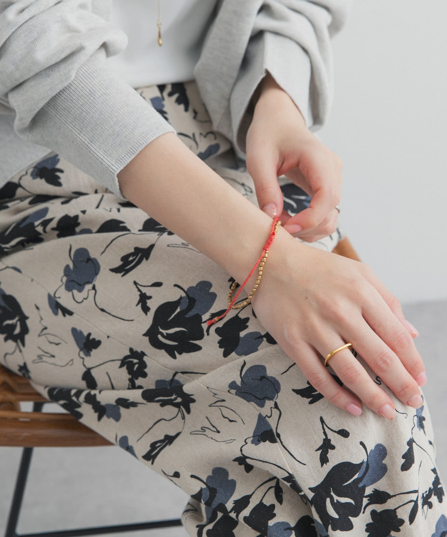 ビーズブレスレット RED One