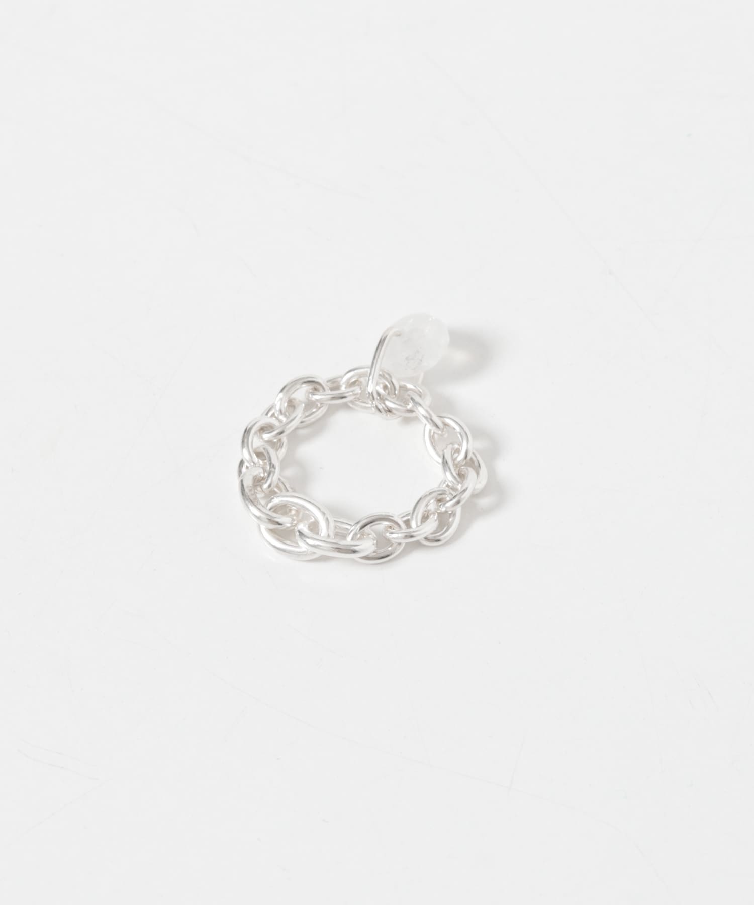 天然石チェーンリング SILVER925 MOONSTONE -