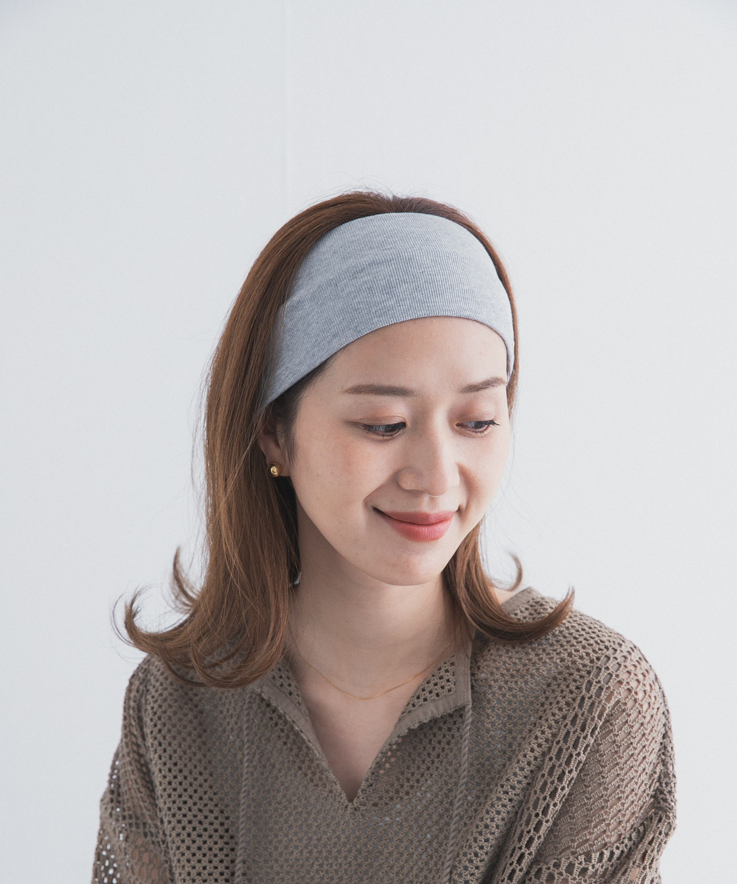 プレート付きヘアバンド