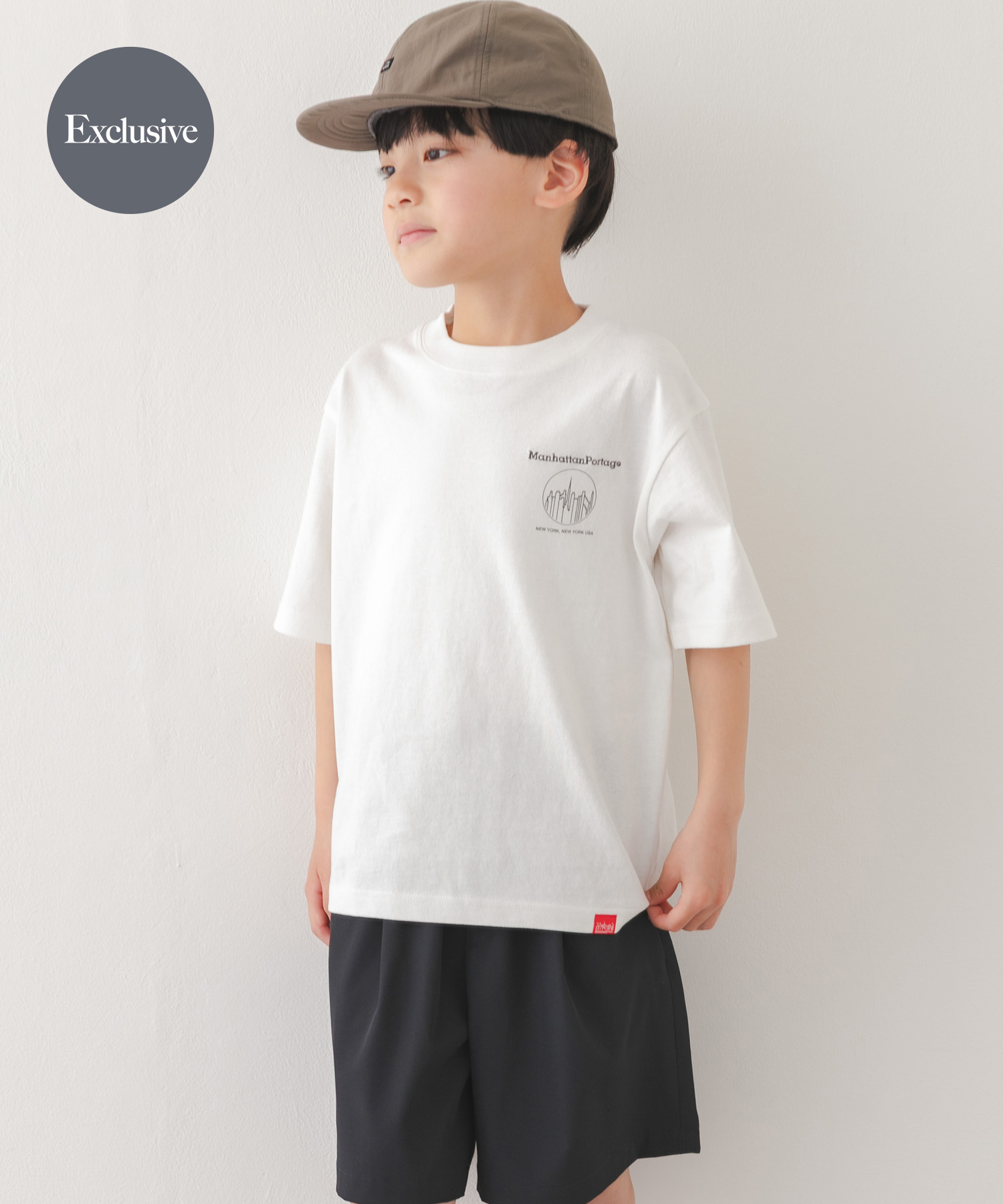 『親子リンク』『別注』MANHATTAN PORTAGE×DOORS　1ptプリントTシャツ(KIDS)