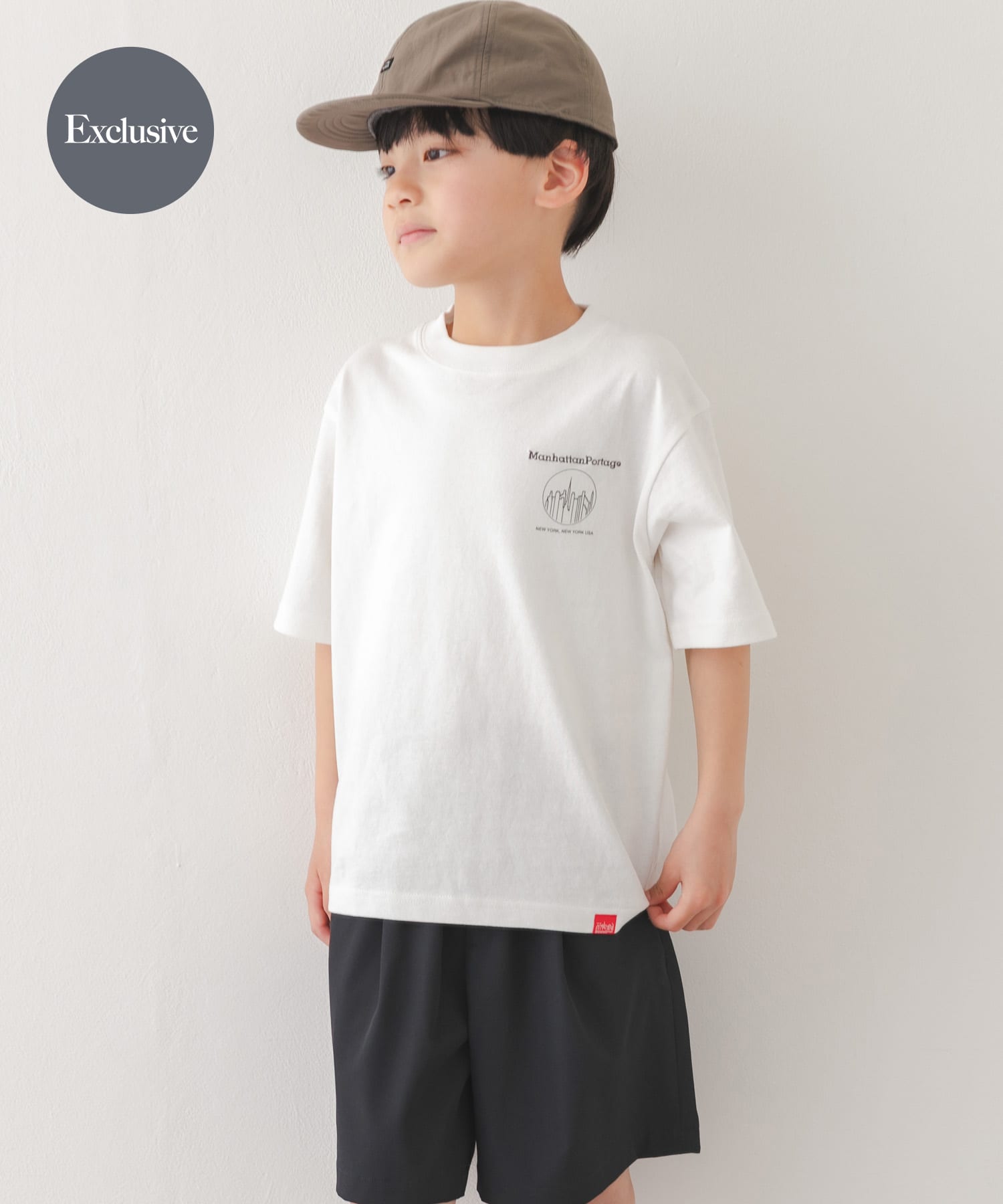 『親子リンク』『別注』MANHATTAN PORTAGE×DOORS　1ptプリントTシャツ(KIDS)