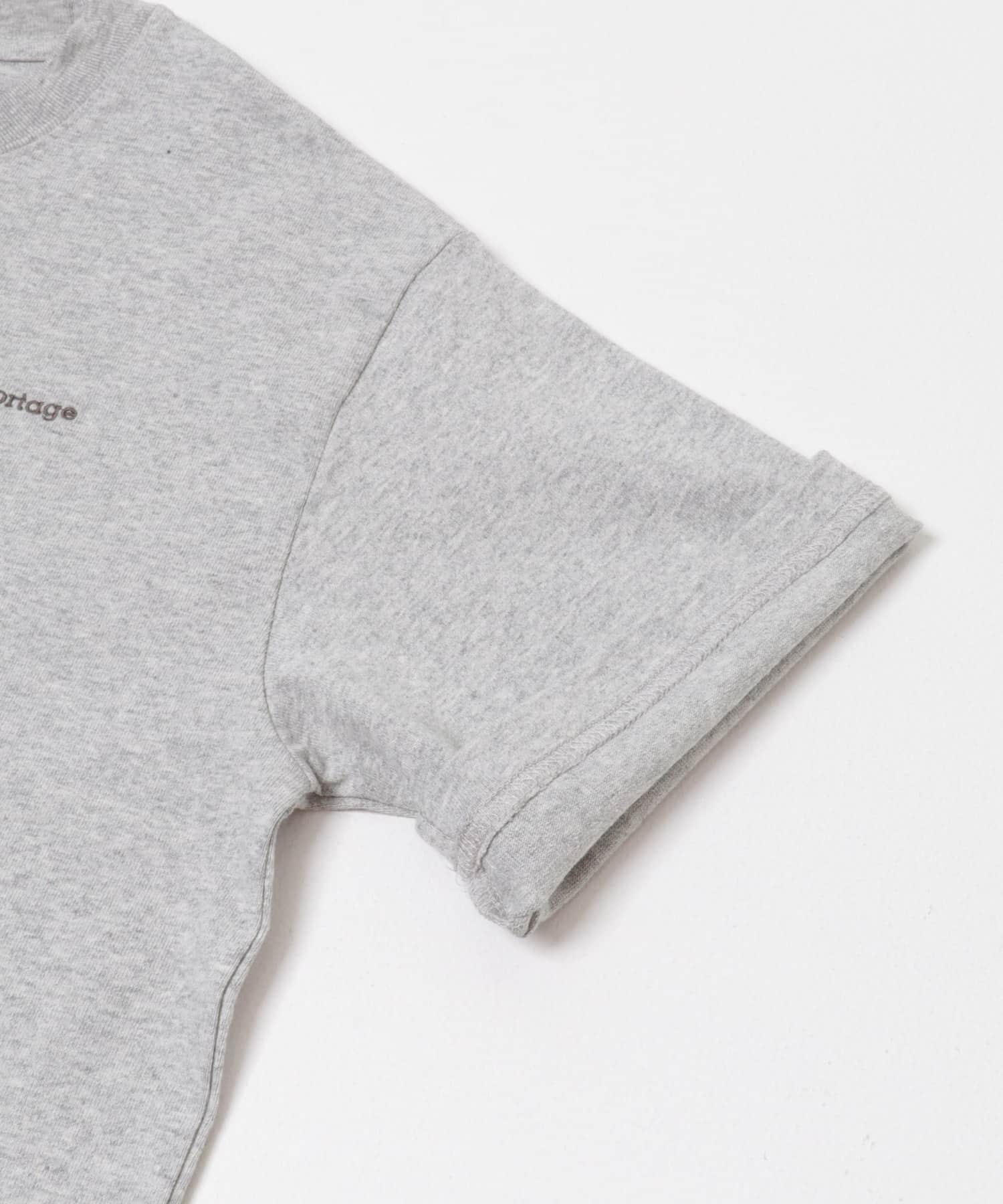 『親子リンク』『150サイズ』『別注』MANHATTAN PORTAGE×DOORS　1ptプリントTシャツ(KIDS) TOPGRAY 150(145-155)