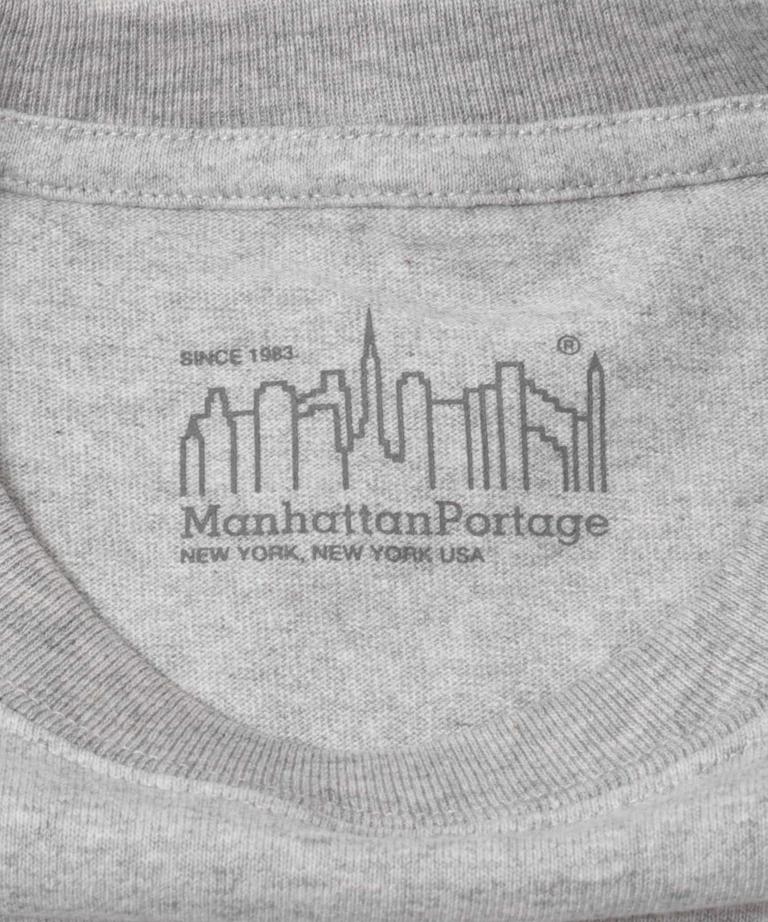 『親子リンク』『150サイズ』『別注』MANHATTAN PORTAGE×DOORS　1ptプリントTシャツ(KIDS) TOPGRAY 150(145-155)