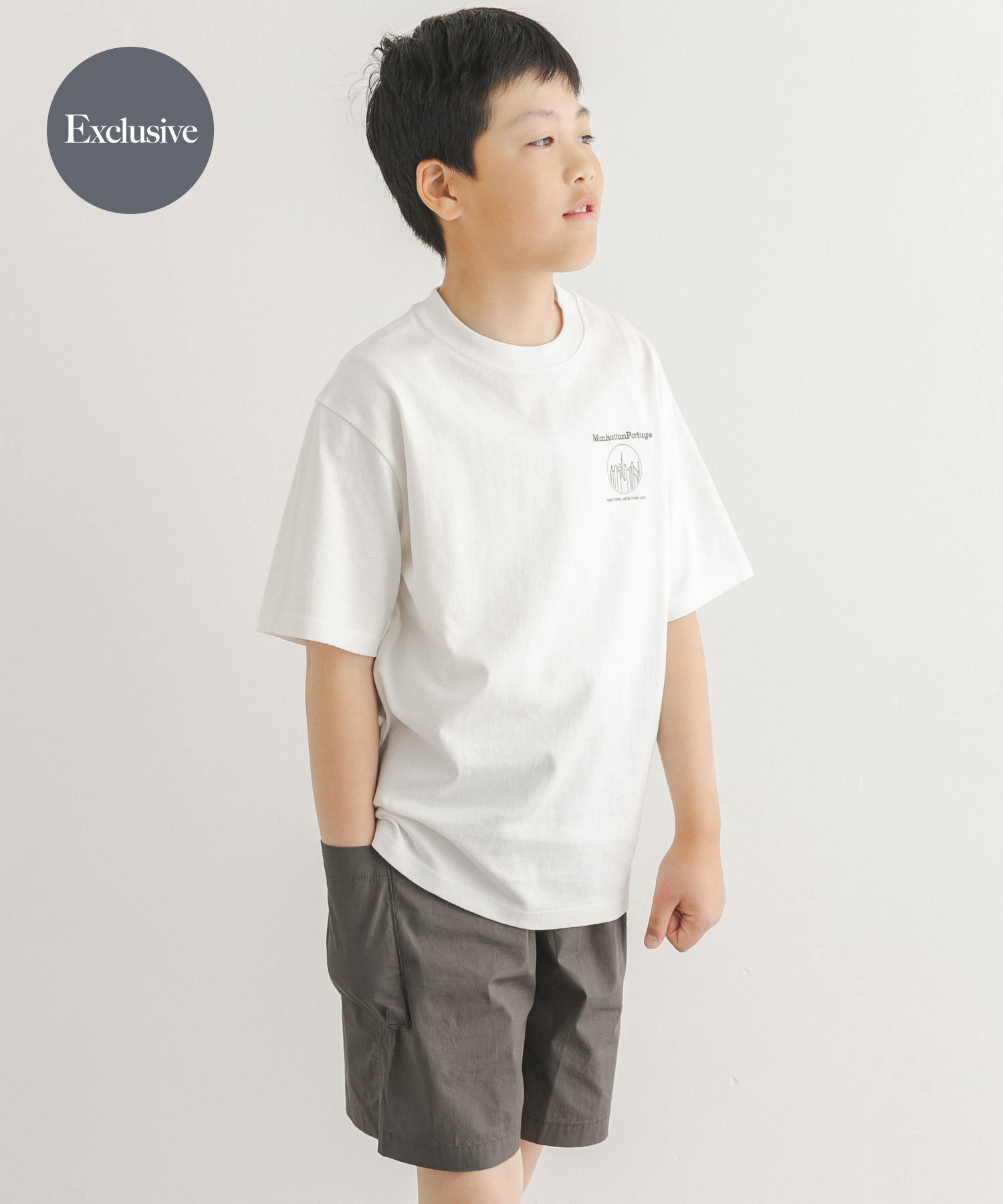 『親子リンク』『150サイズ』『別注』MANHATTAN PORTAGE×DOORS　1ptプリントTシャツ(KIDS)