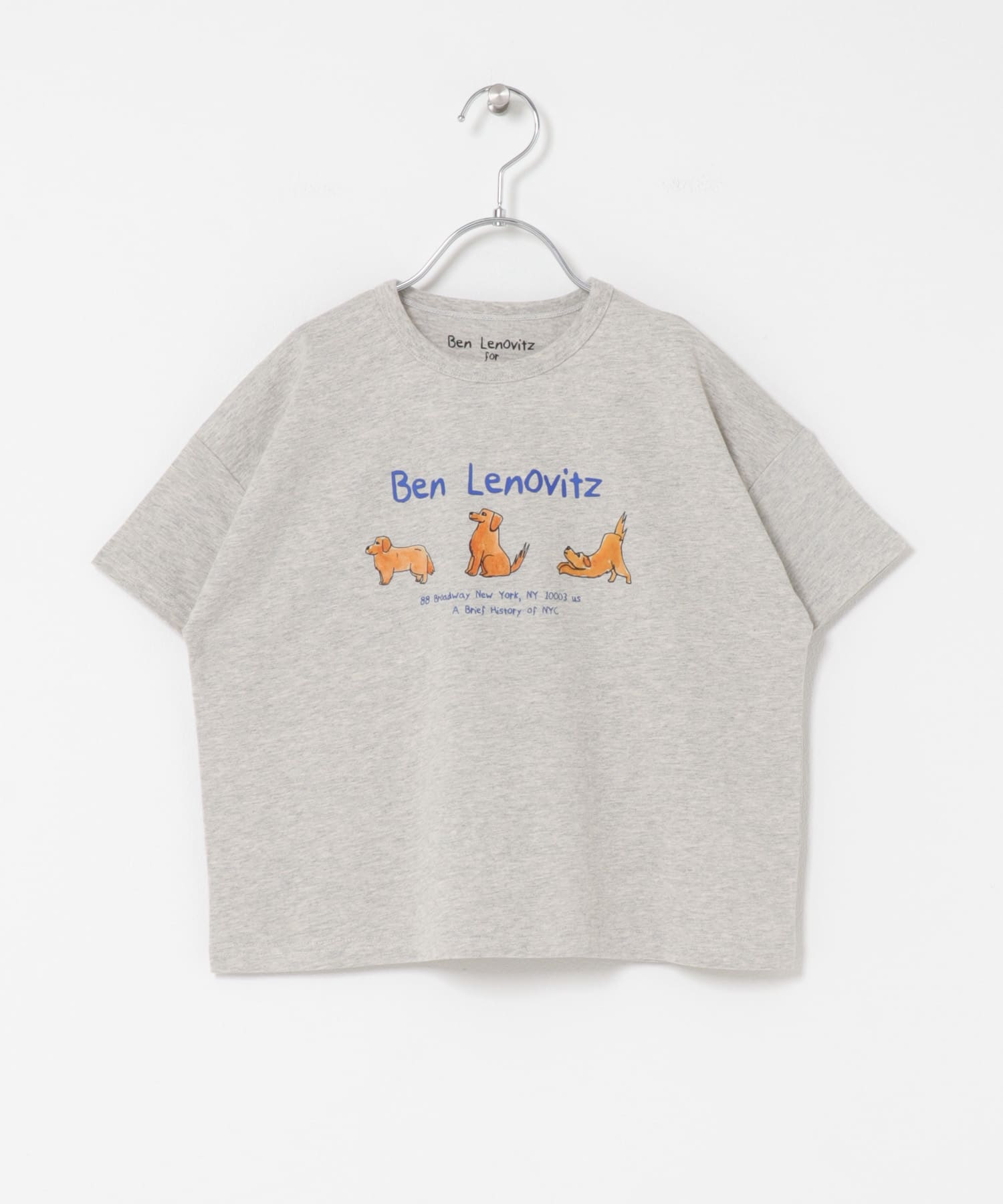 BEN LENOVITZプリントＴシャツ(KIDS) OATMEAL 105