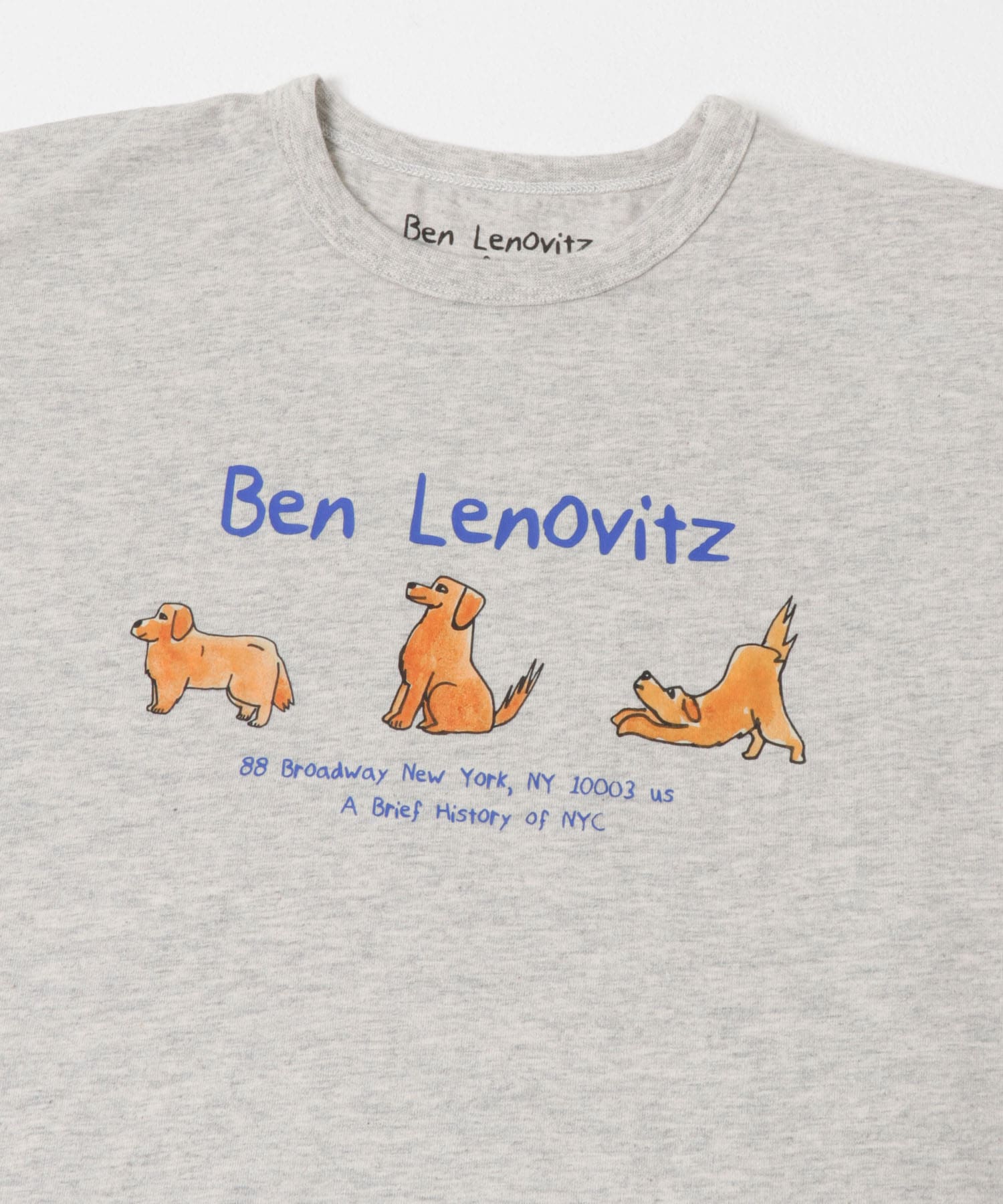 BEN LENOVITZプリントＴシャツ(KIDS) OATMEAL 105