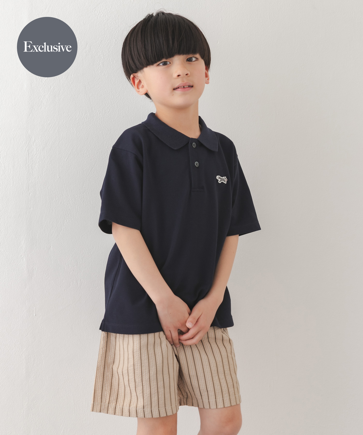 『別注』『親子リンク』PENNEYS×DOORS　THE FOX鹿の子ポロシャツ(KIDS)