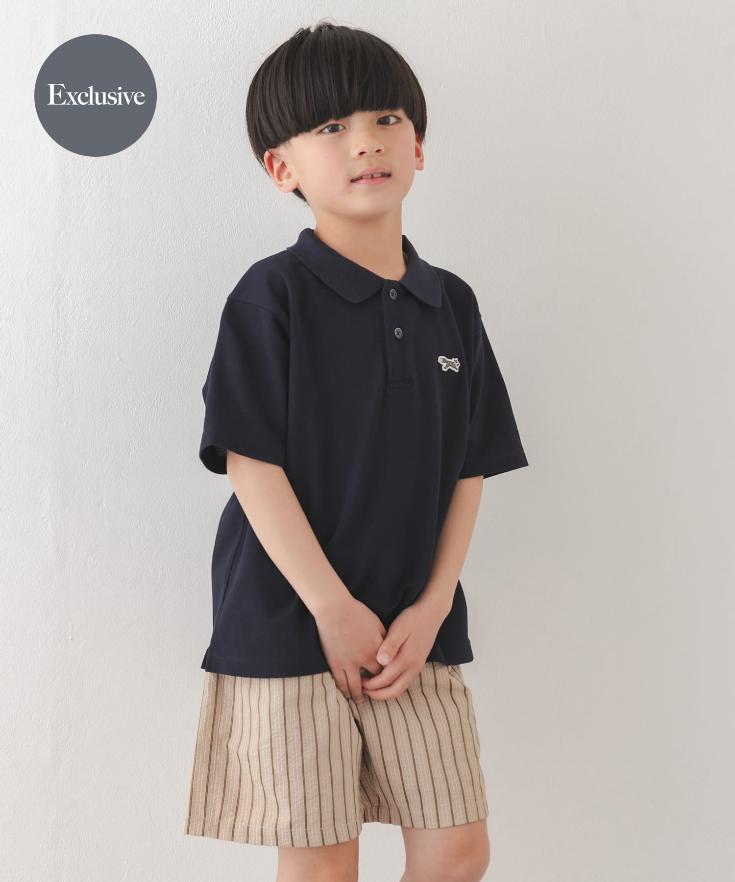 『別注』『親子リンク』PENNEYS×DOORS　THE FOX鹿の子ポロシャツ(KIDS)