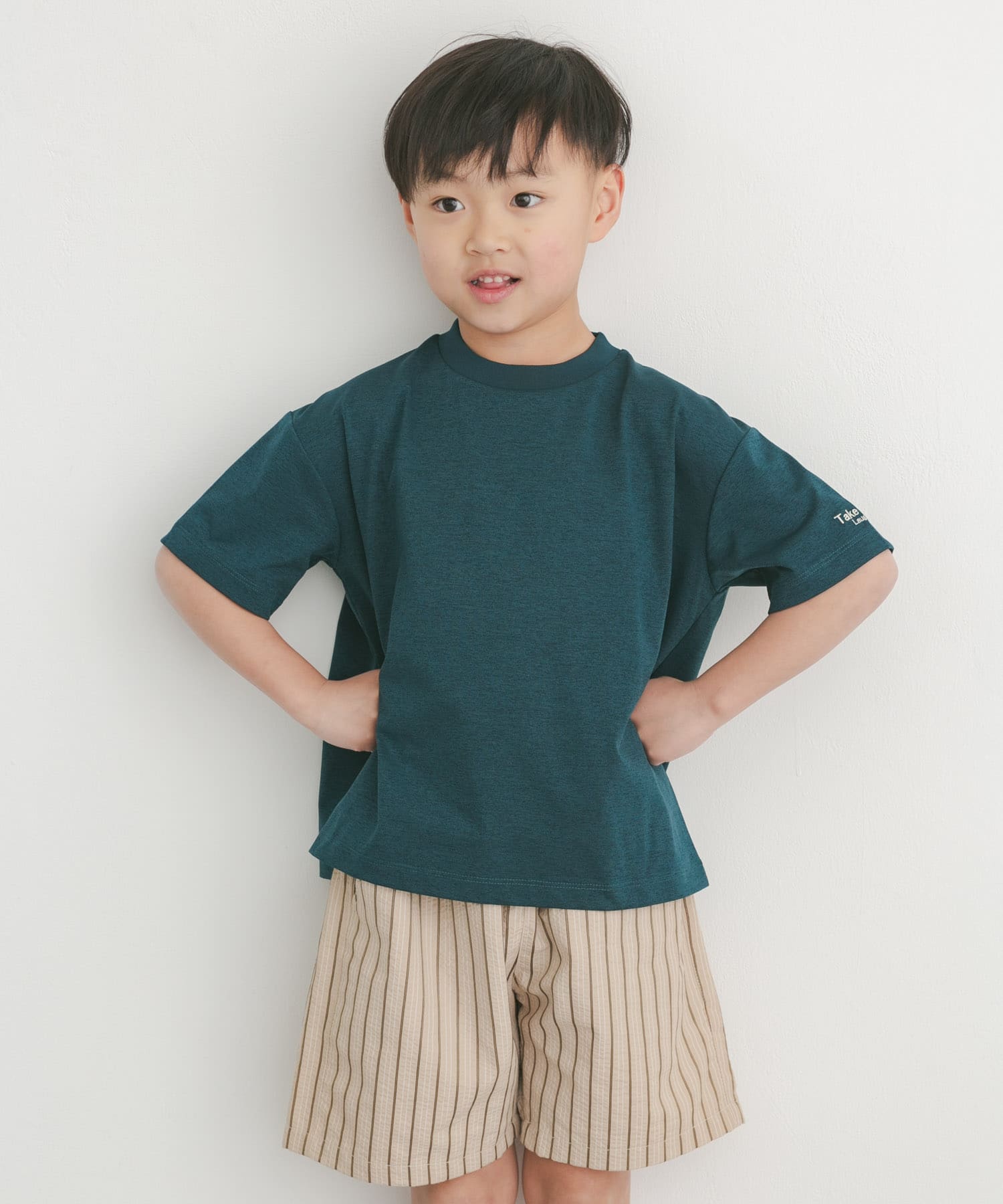 『吸水速乾/接触冷感/イージーケア』『150サイズあり』クイックドライショートスリーブTシャツ(KIDS)