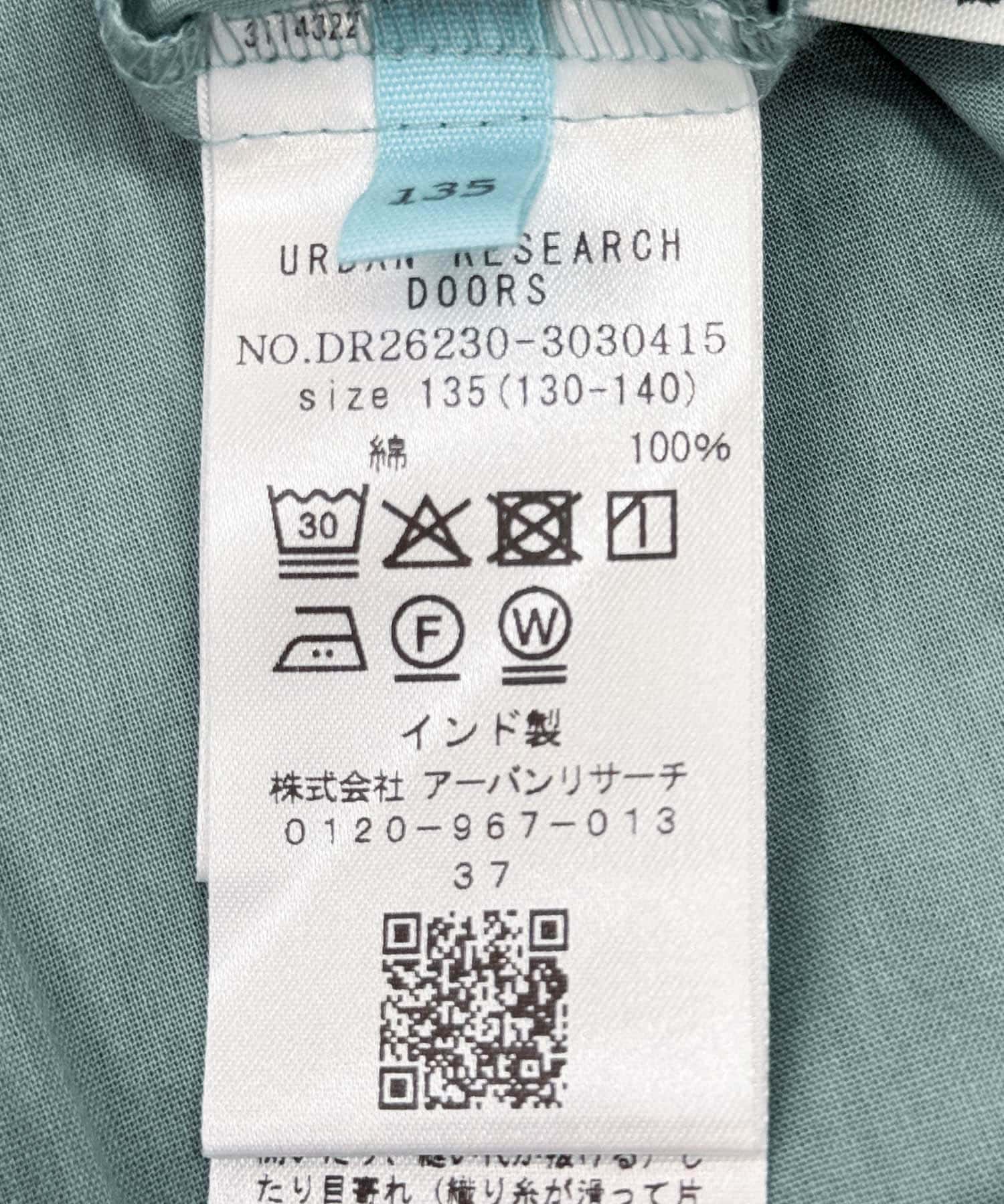 『親子リンク』コットンボイルピンタックブラウス(KIDS) BLUE 105(100-110)