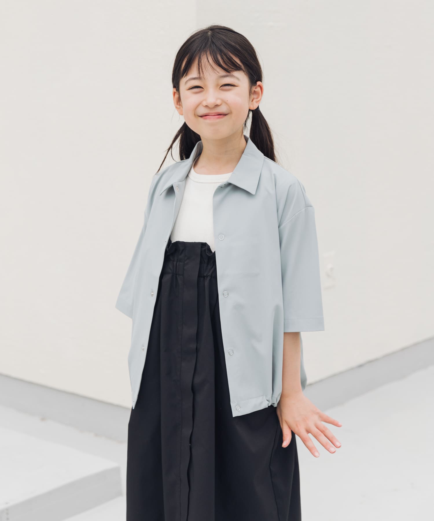 『150サイズあり』『親子リンク』『UR TECH』サマシェアシャツカーディガン(KIDS)