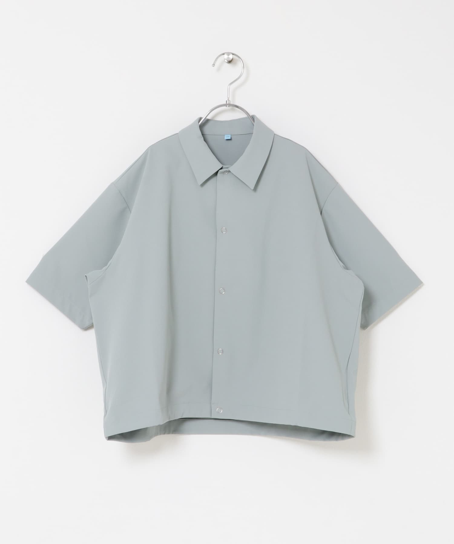 『150サイズあり』『親子リンク』『UR TECH』サマシェアシャツカーディガン(KIDS) SAGE GREEN 120(115-125)