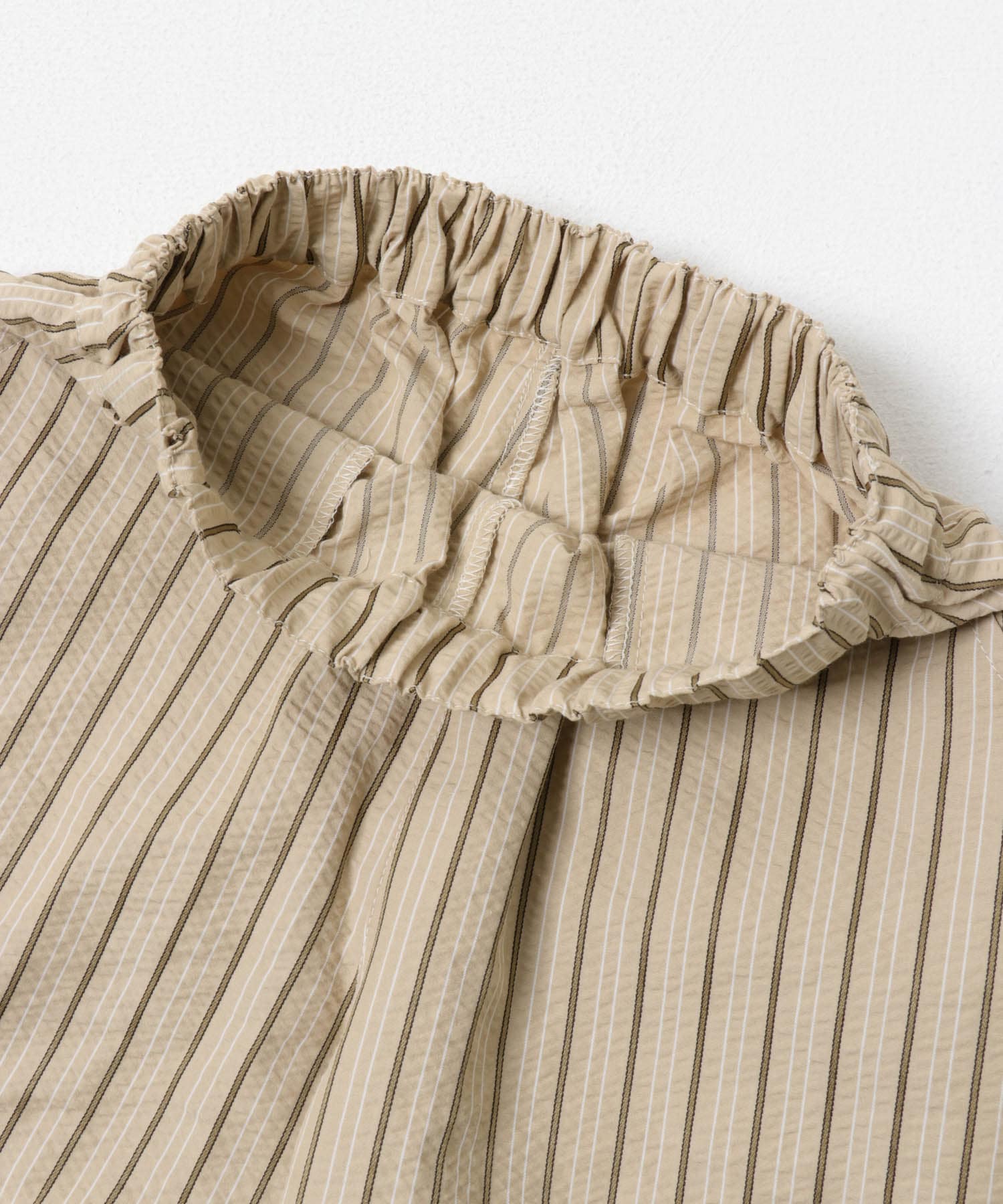 『150サイズあり』ストライプショートパンツ(KIDS) BEIGE 105(100-110)