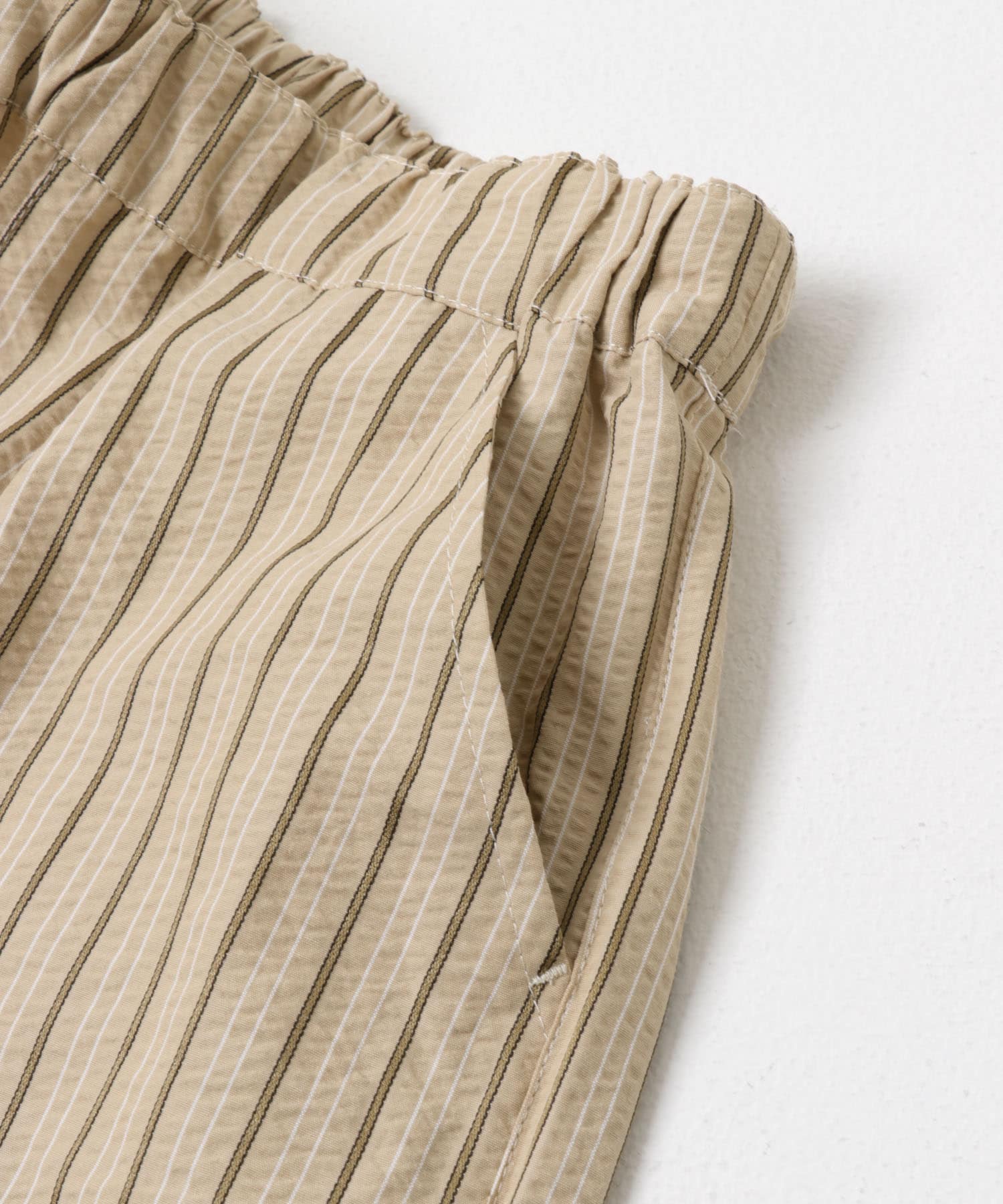 『150サイズあり』ストライプショートパンツ(KIDS) BEIGE 105(100-110)