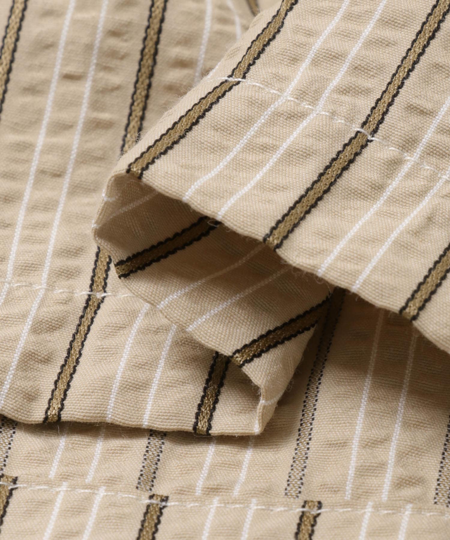 『150サイズあり』ストライプショートパンツ(KIDS) BEIGE 120(115-125)