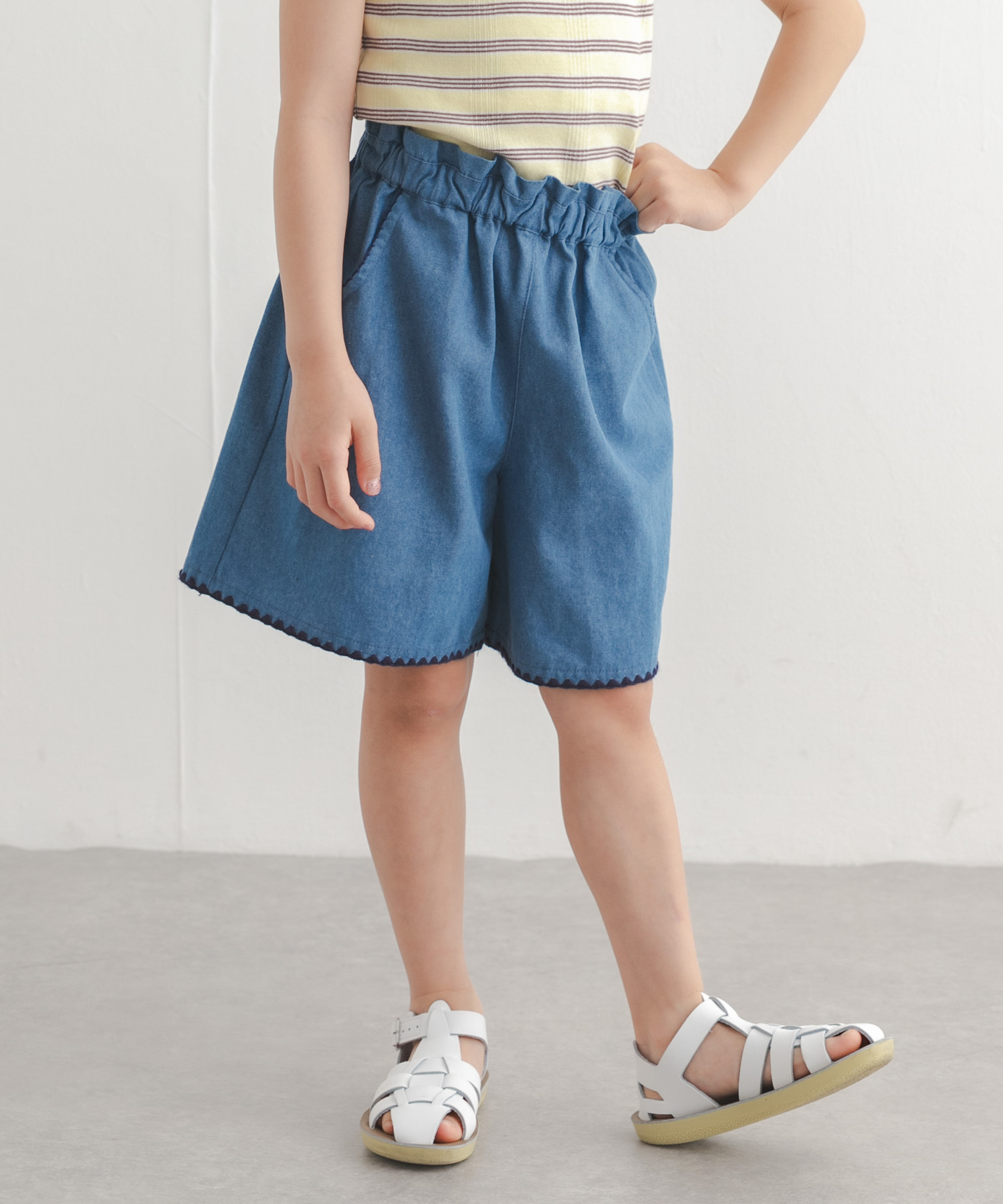 『150サイズあり』デニムキュロット(KIDS)