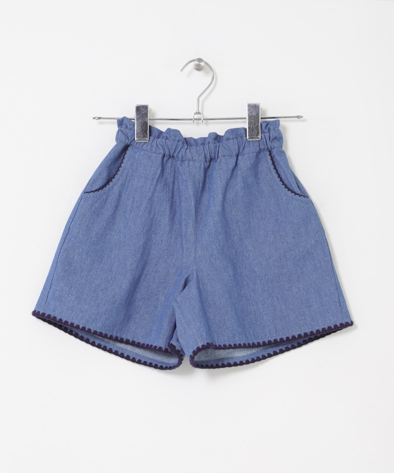 『150サイズあり』デニムキュロット(KIDS) BLUE 105(100-110)