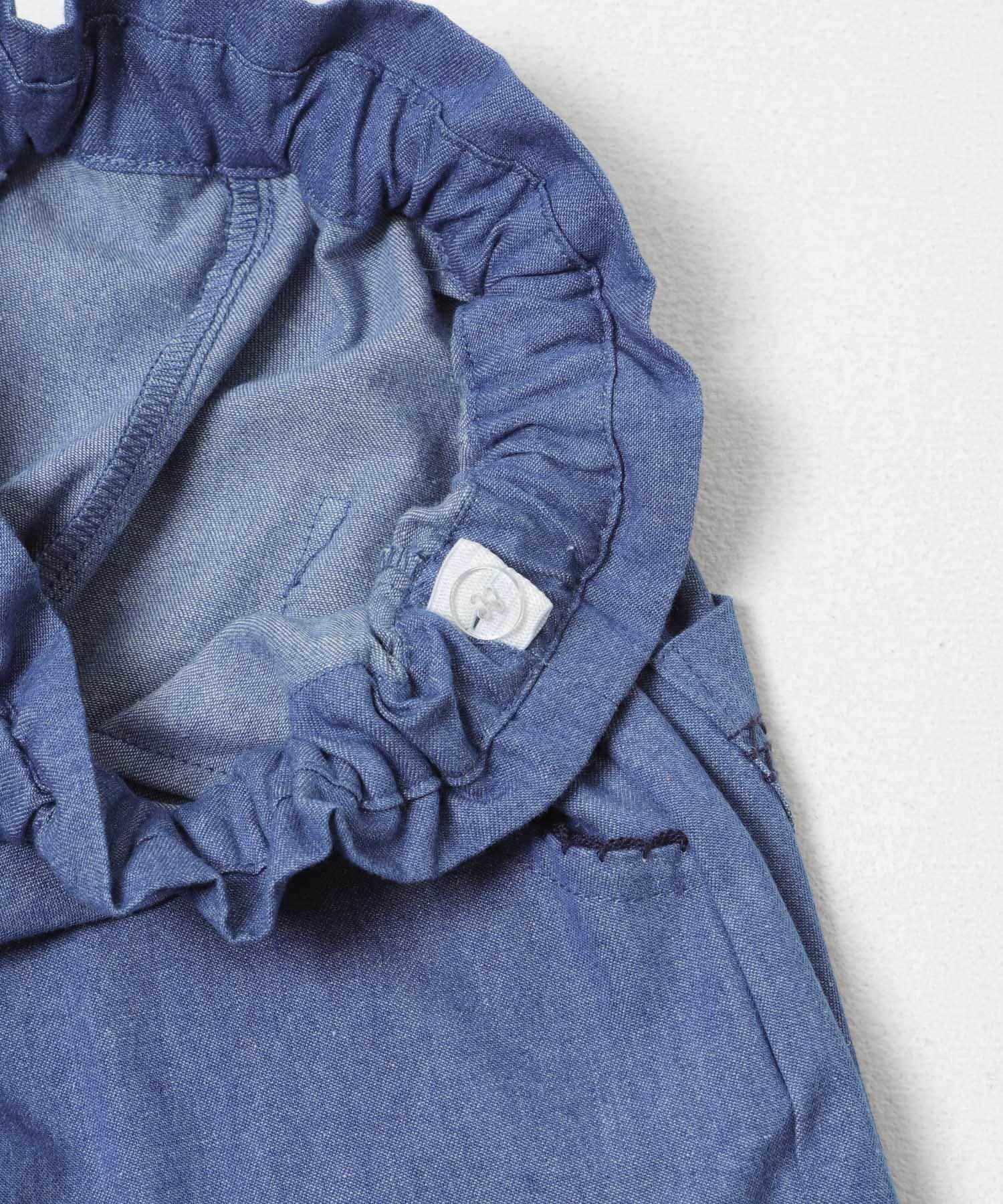 『150サイズあり』デニムキュロット(KIDS) BLUE 105(100-110)