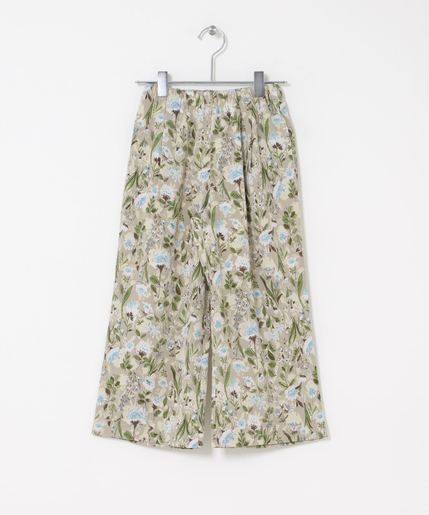 『親子リンク』フラワープリントイージーパンツ(KIDS) GRE×MINT 105(100-110)