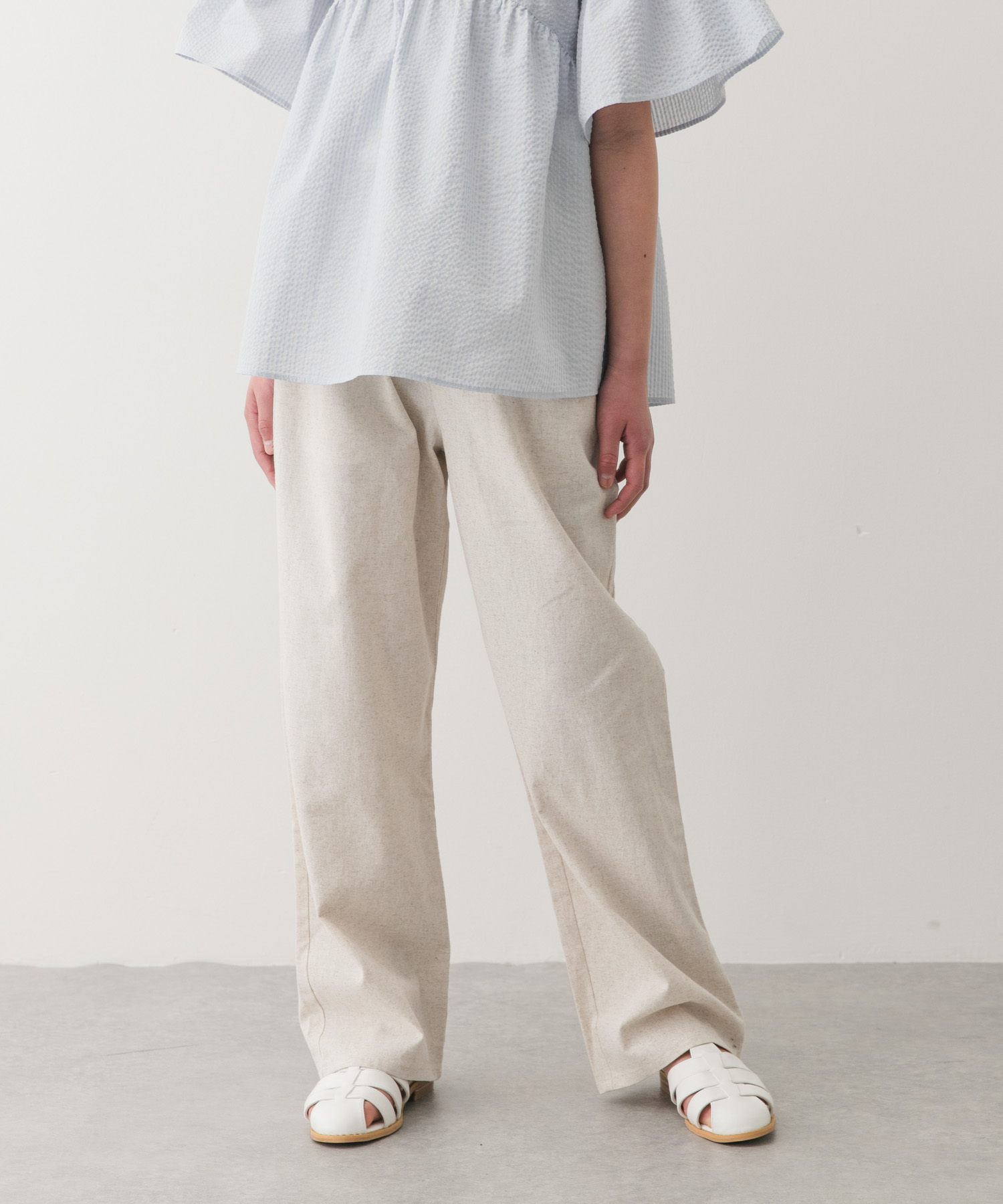 『150サイズ』コットンリネンイージーパンツ(KIDS)