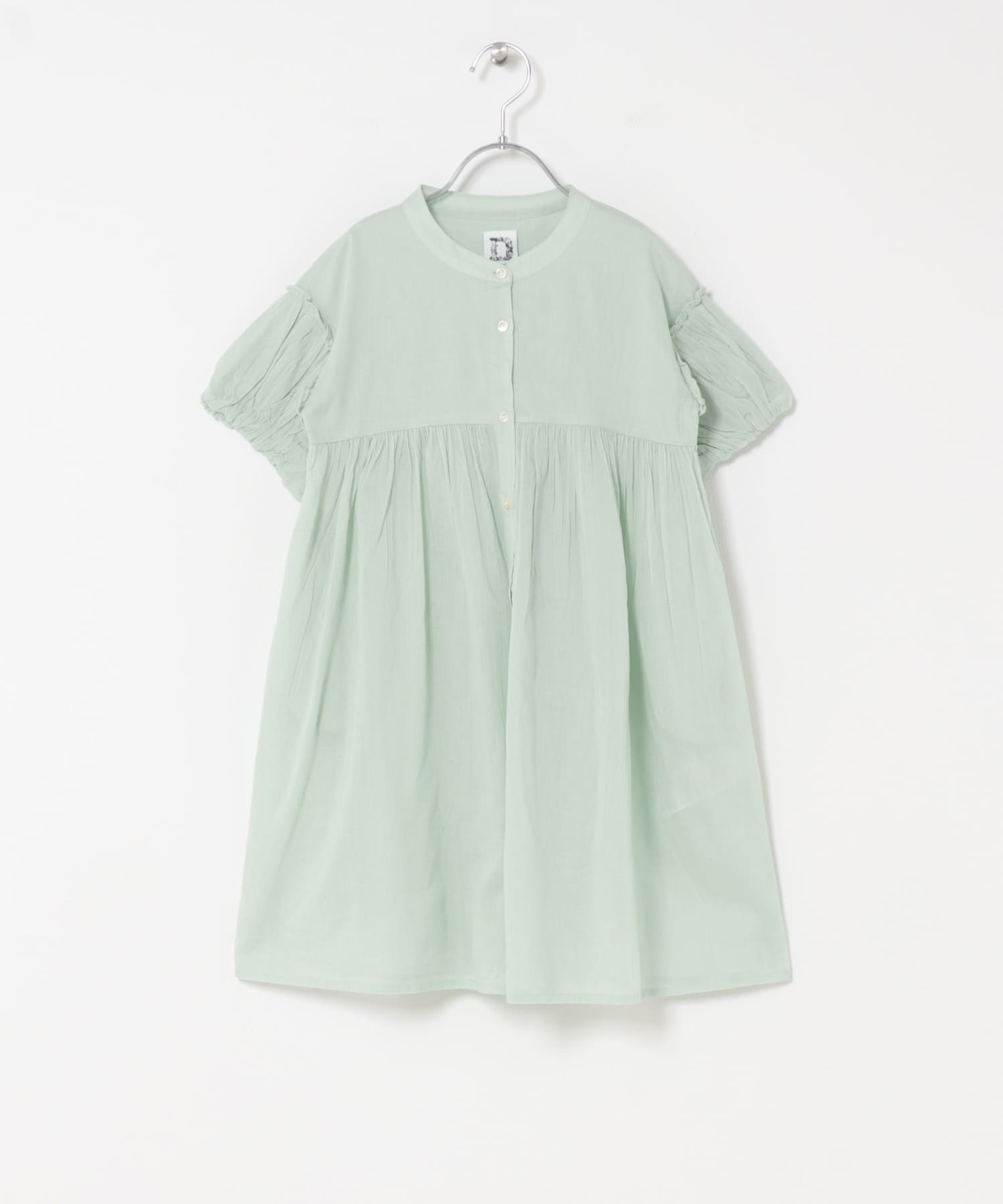 『親子リンク』コットンボイルパフスリーブワンピース(KIDS) MINT 105(100-110)