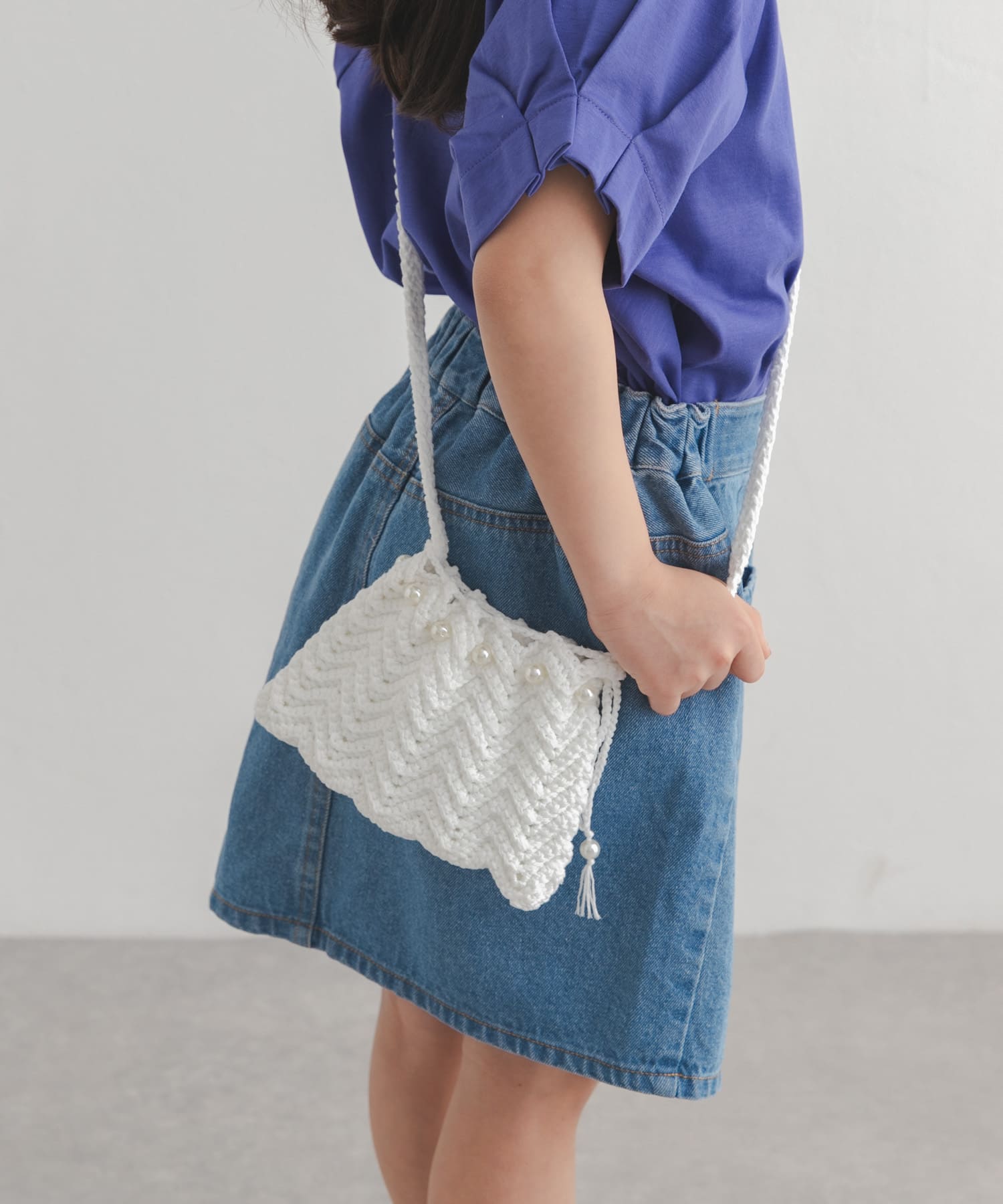 シェルモチーフかぎ針ポシェット(KIDS) OFF One