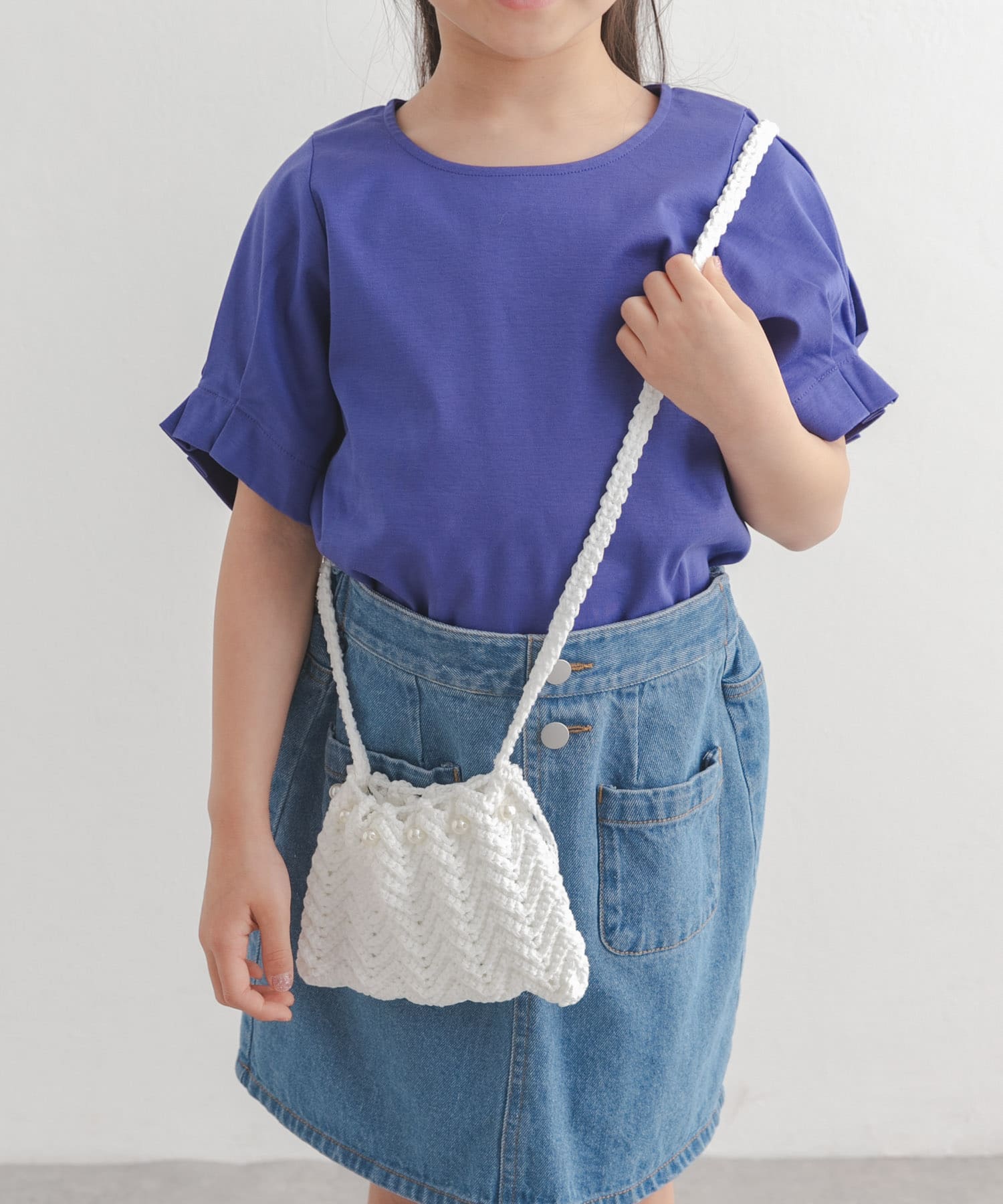 シェルモチーフかぎ針ポシェット(KIDS) OFF One