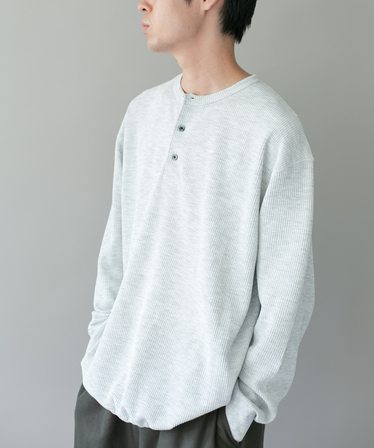 DRYMIXワッフル ドロスト ロングスリーブ Tシャツ