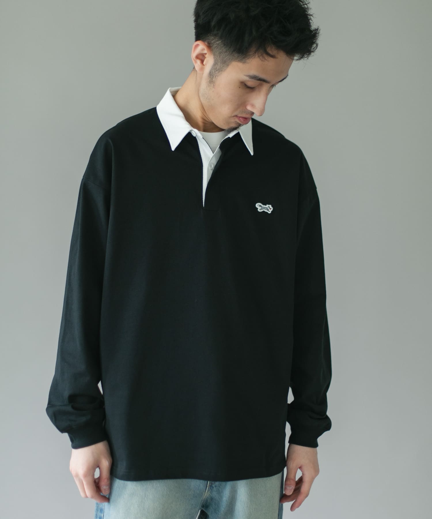 別注』PENNEYS×DOORS THE FOX ラガーシャツ(M ASH GRAY): トップス