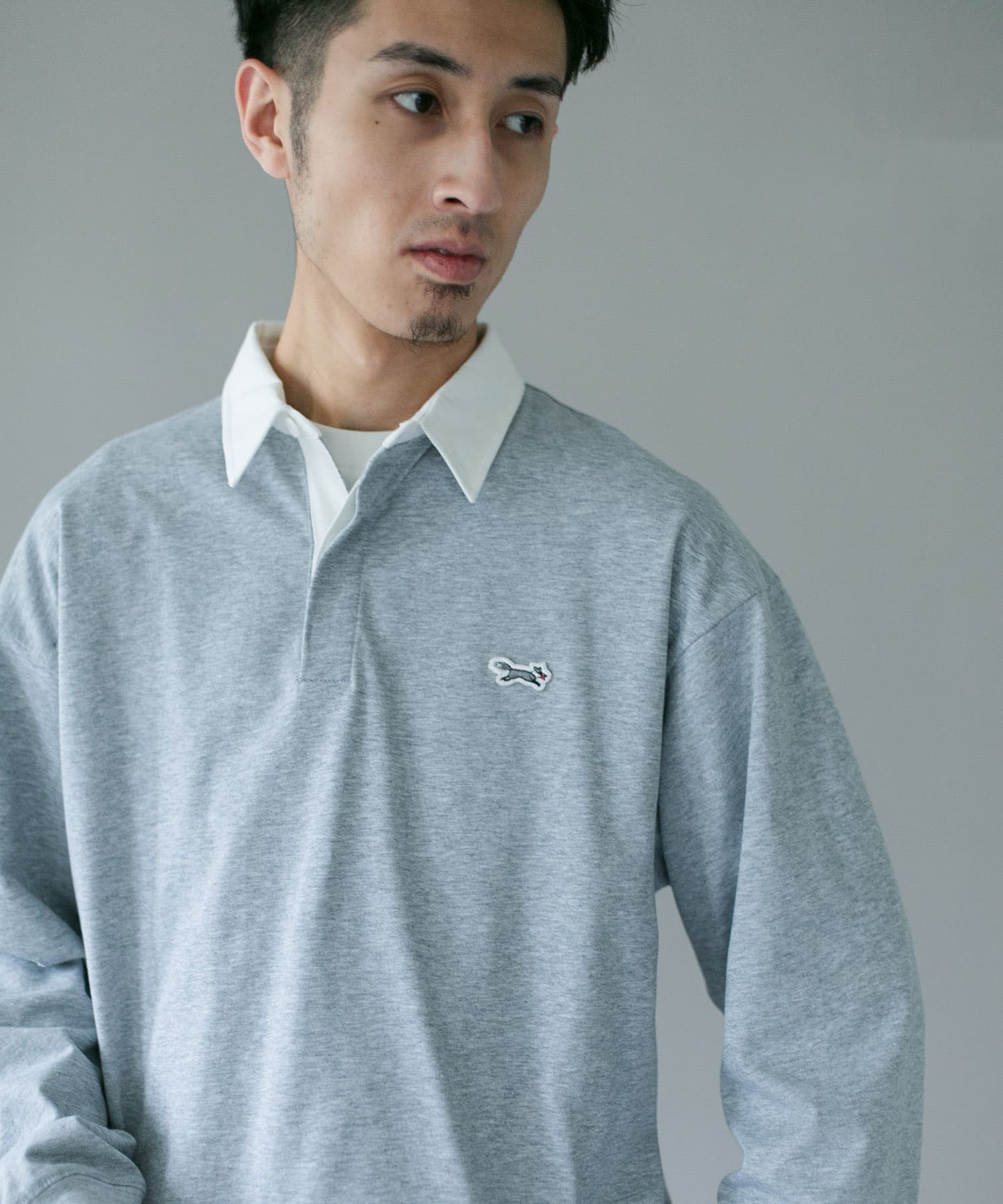別注』PENNEYS×DOORS THE FOX ラガーシャツ(M ASH GRAY): トップス