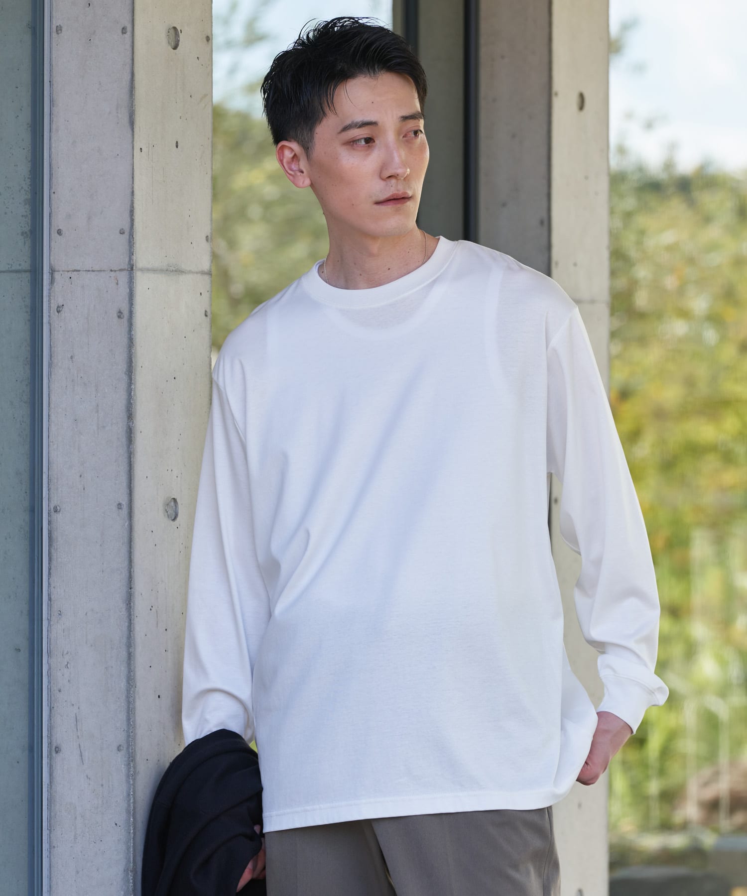 『UR TECH』完声ロングスリーブクルーネックTシャツ