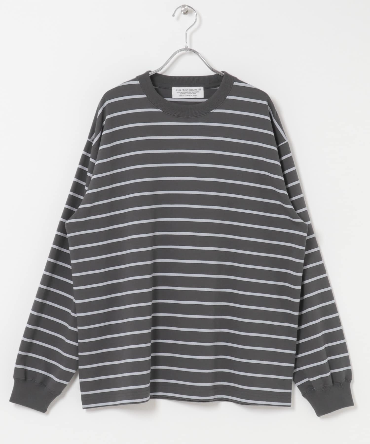 10.5オンス ヘビーウェイトロングスリーブ Tシャツ BORDER M