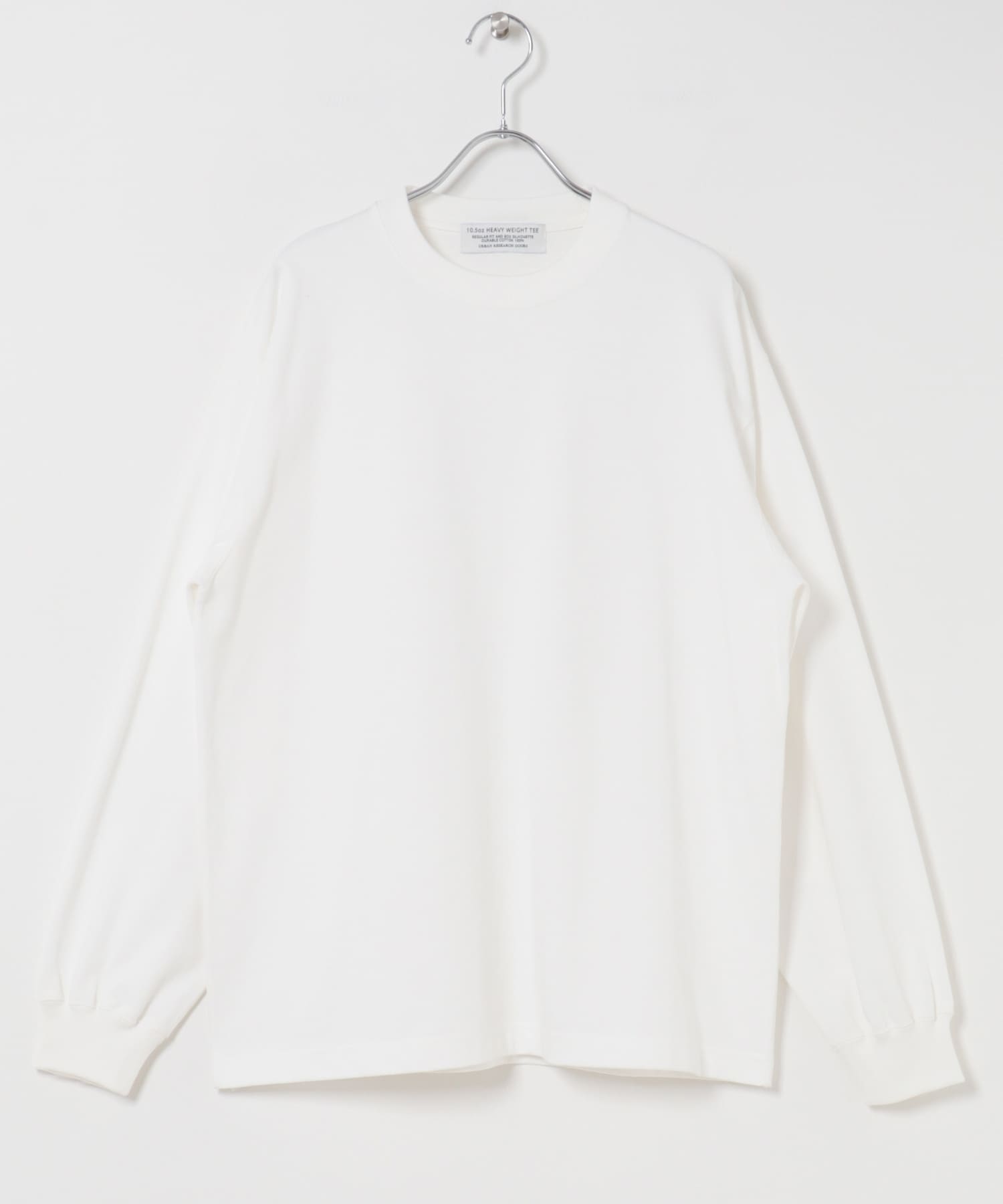 10.5オンス ヘビーウェイトロングスリーブ Tシャツ WHITE M
