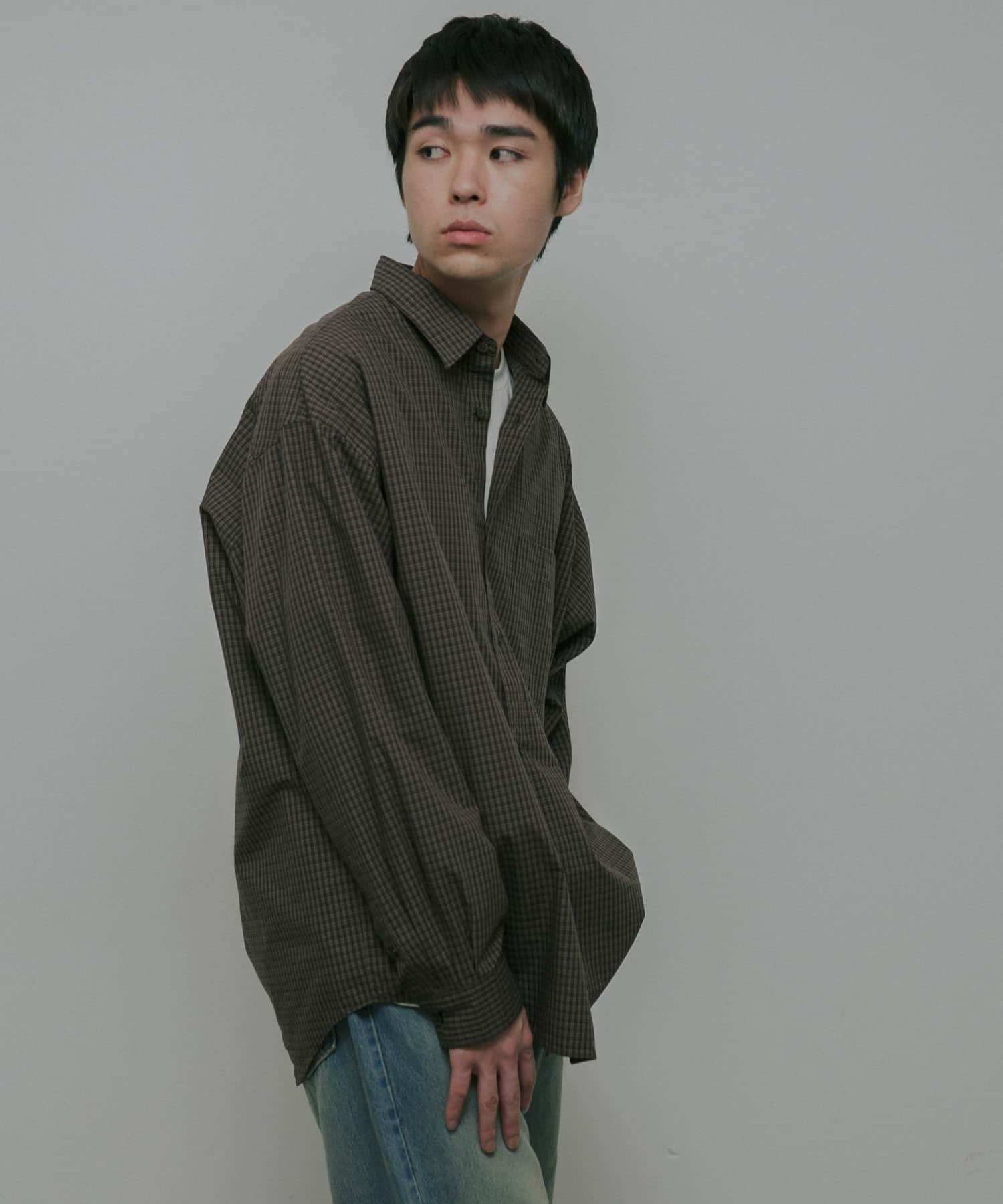 OG Cotton Poplin Plaid Shirts(M BROWN): トップス｜URBAN RESEARCH