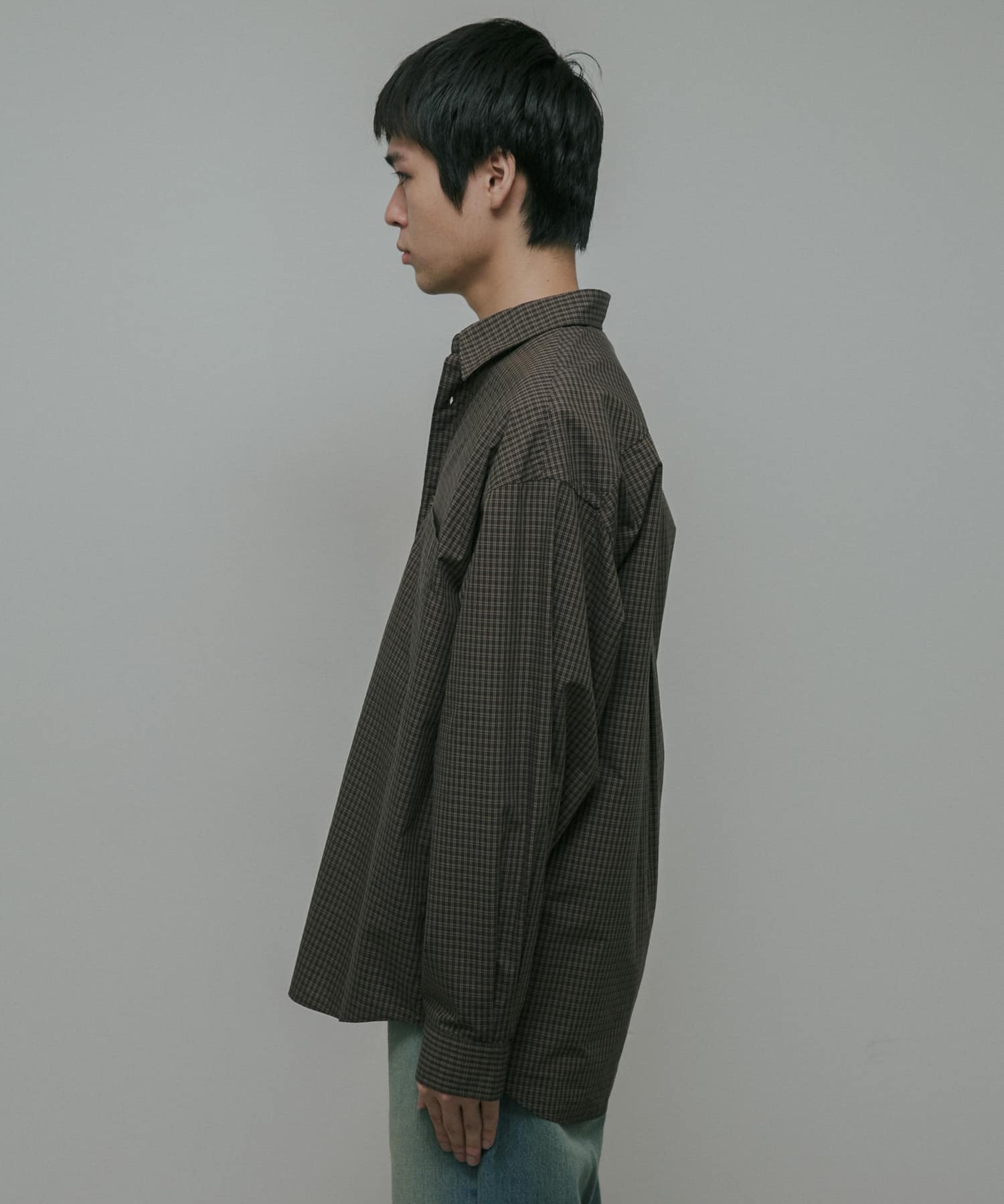 OG Cotton Poplin Plaid Shirts(M BROWN): トップス｜URBAN RESEARCH