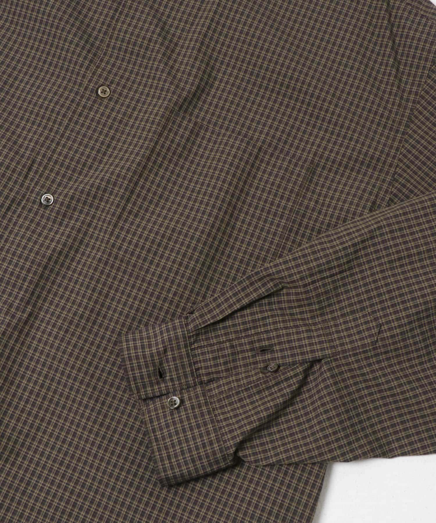 OG Cotton Poplin Plaid Shirts BROWN M