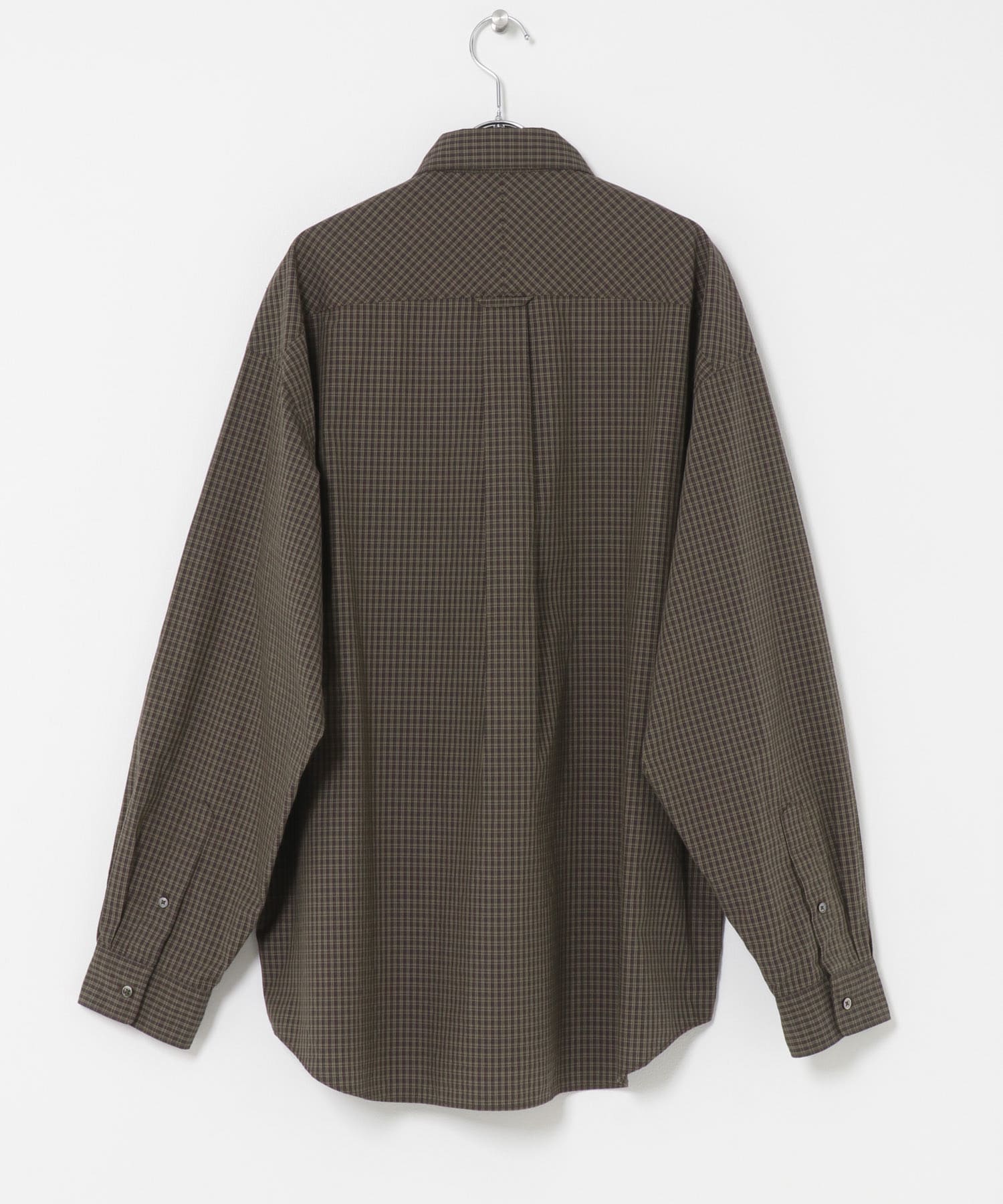 OG Cotton Poplin Plaid Shirts BROWN M