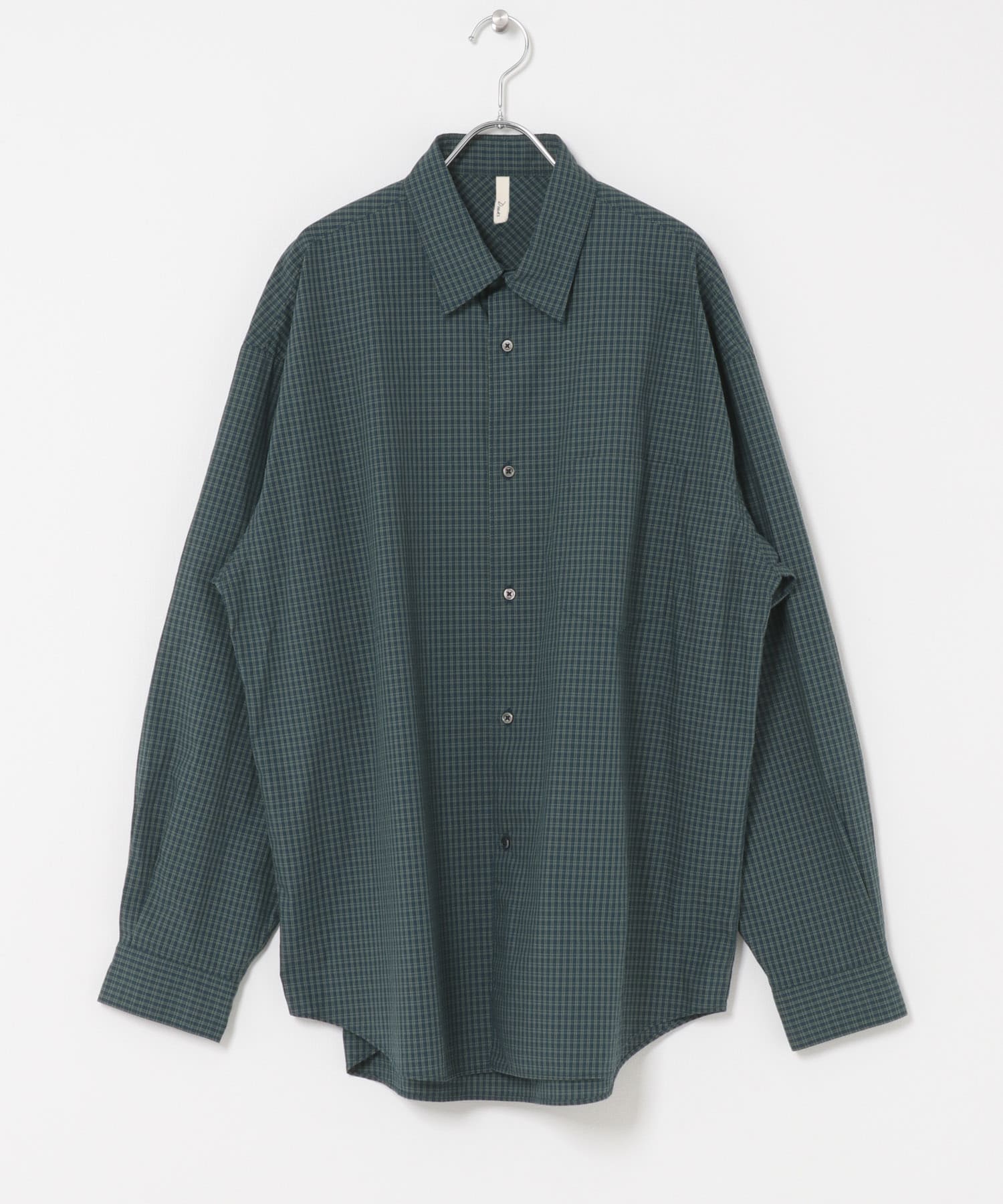 OG Cotton Poplin Plaid Shirts GREEN M