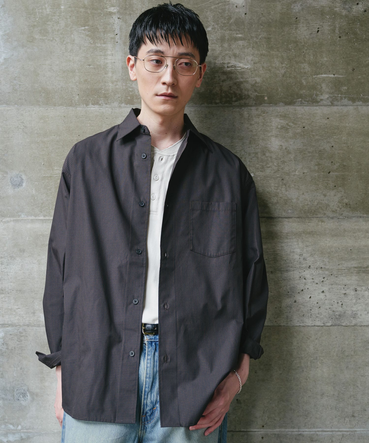 NAVY×BROWN