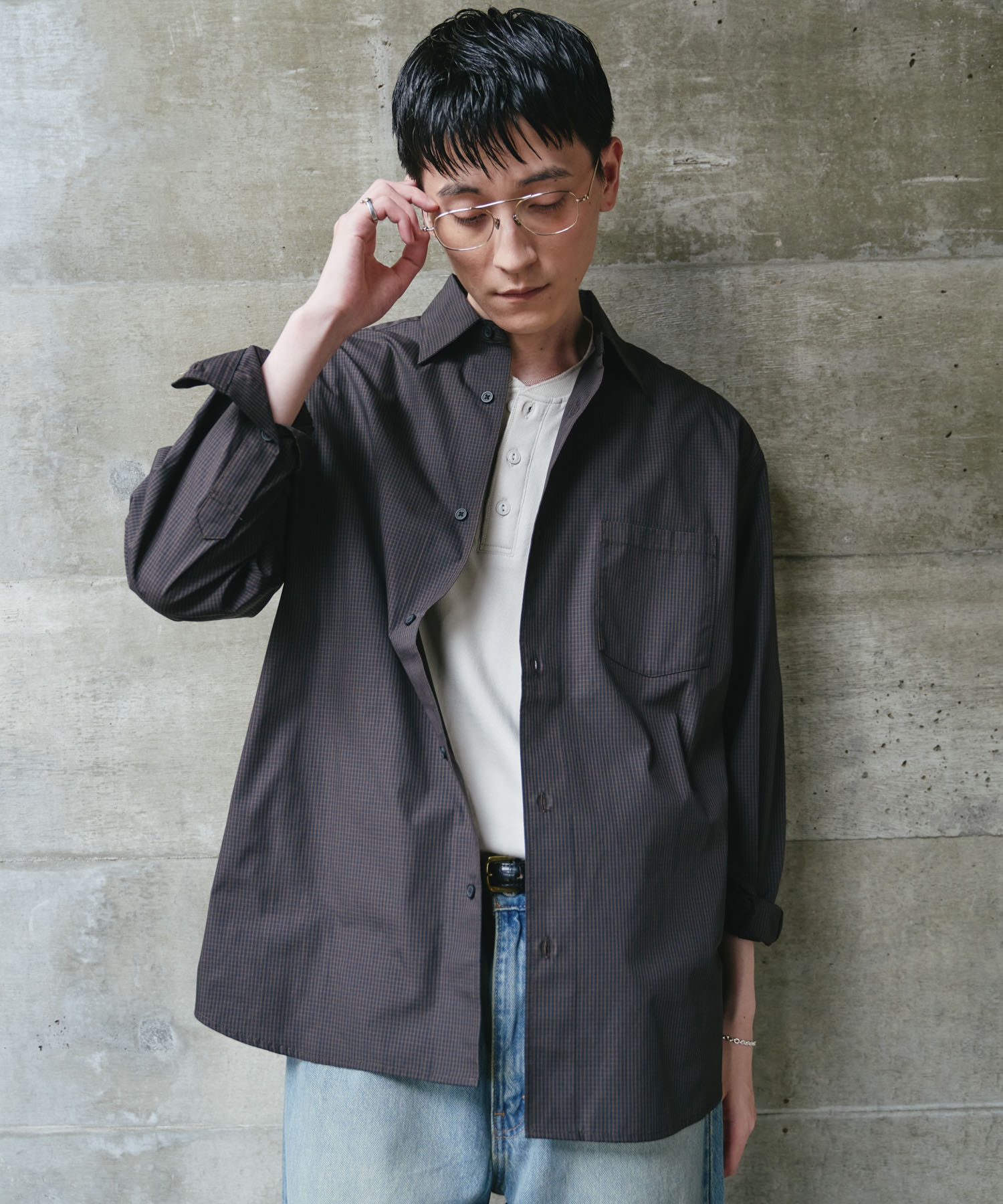 NAVY×BROWN