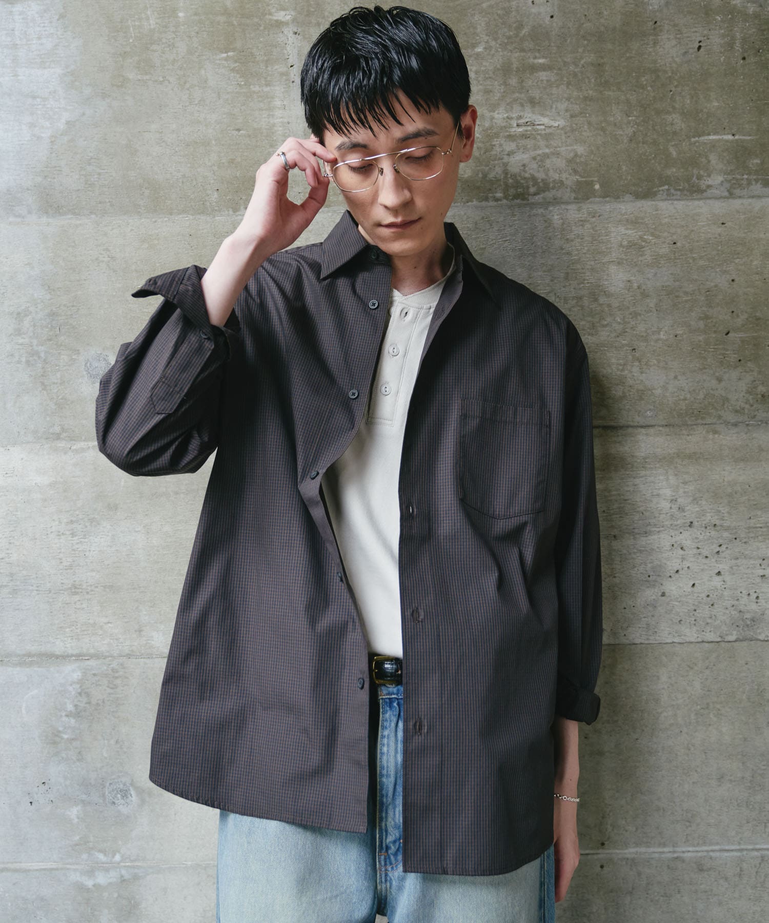 NAVY×BROWN