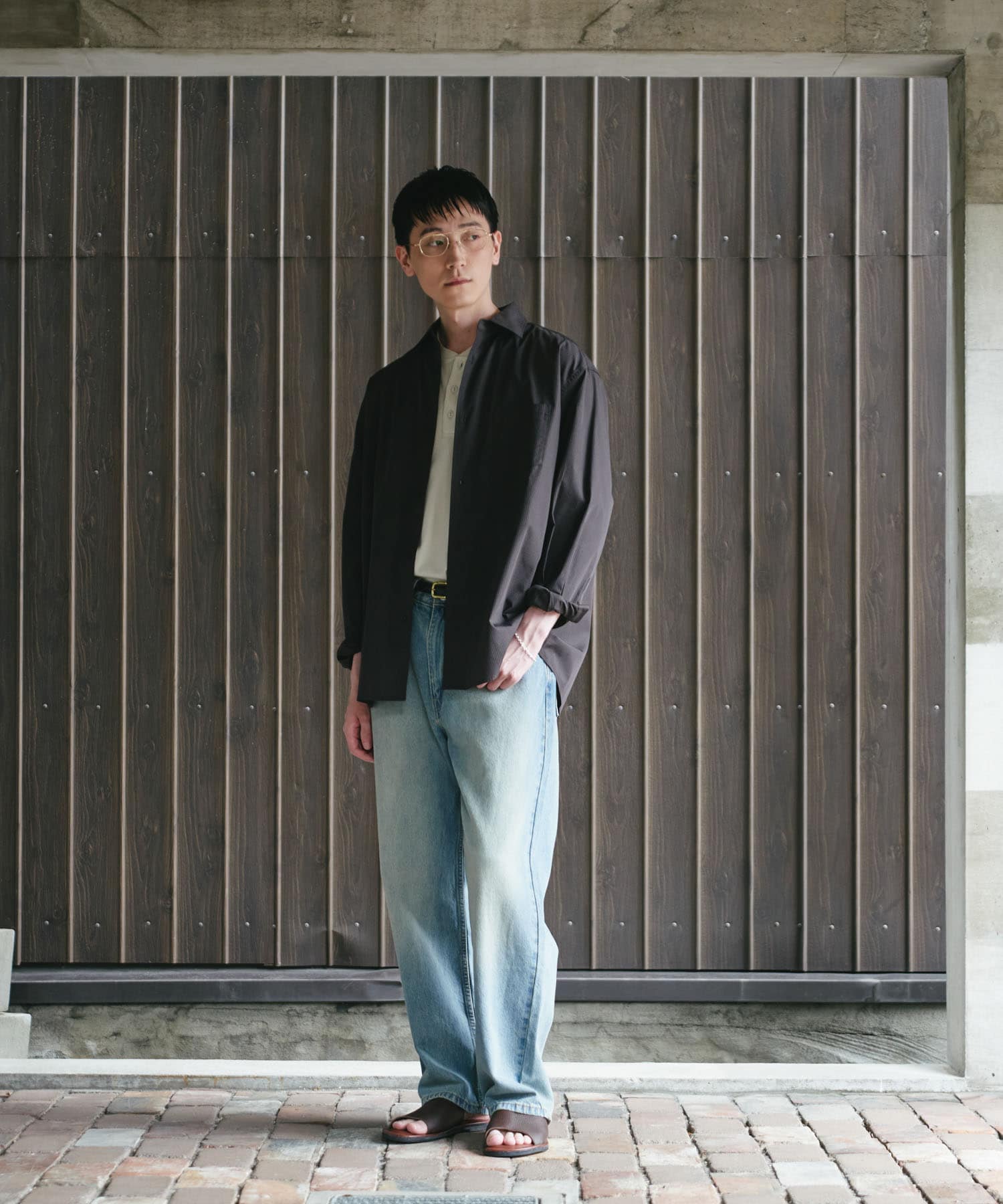 NAVY×BROWN